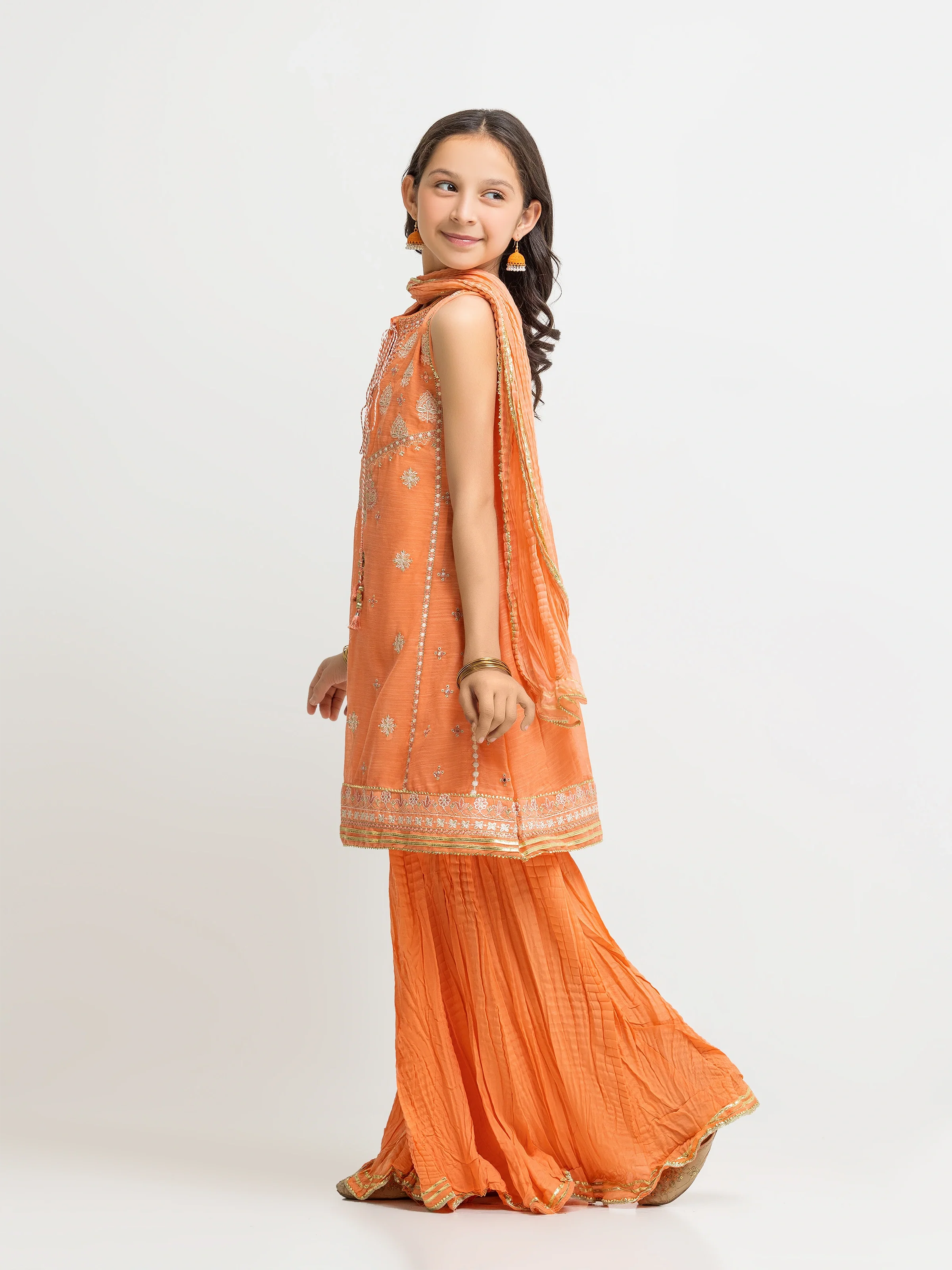 Girl's Peach Pret - EGTPLED5-50092-3P - Image 4