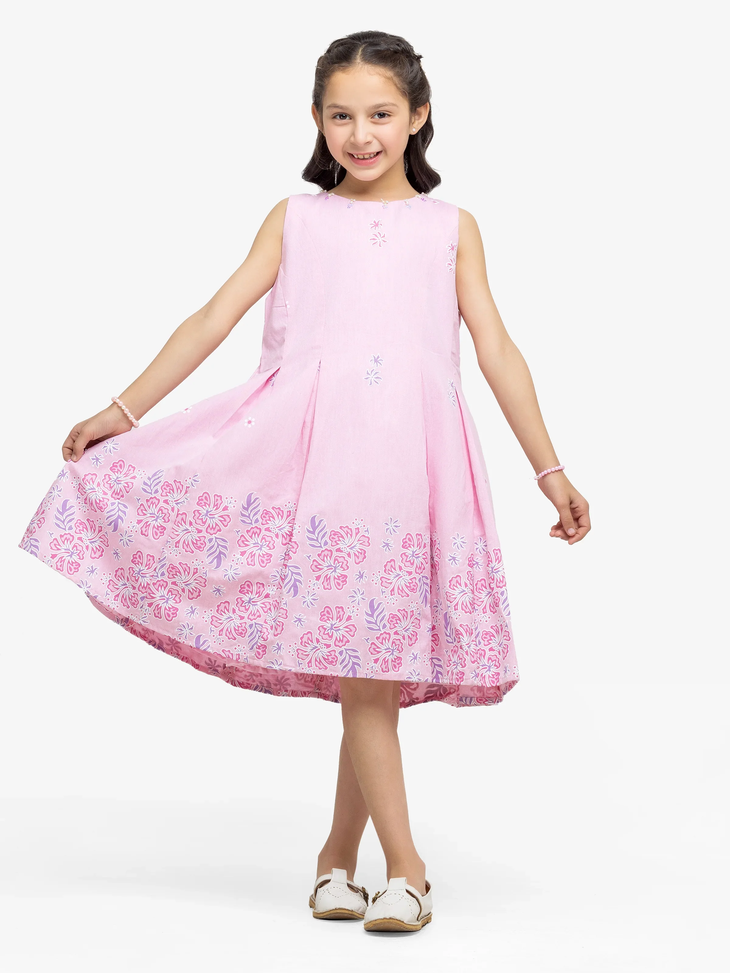 Girl's Pink Frock - EGTF24S-200077 - Image 2
