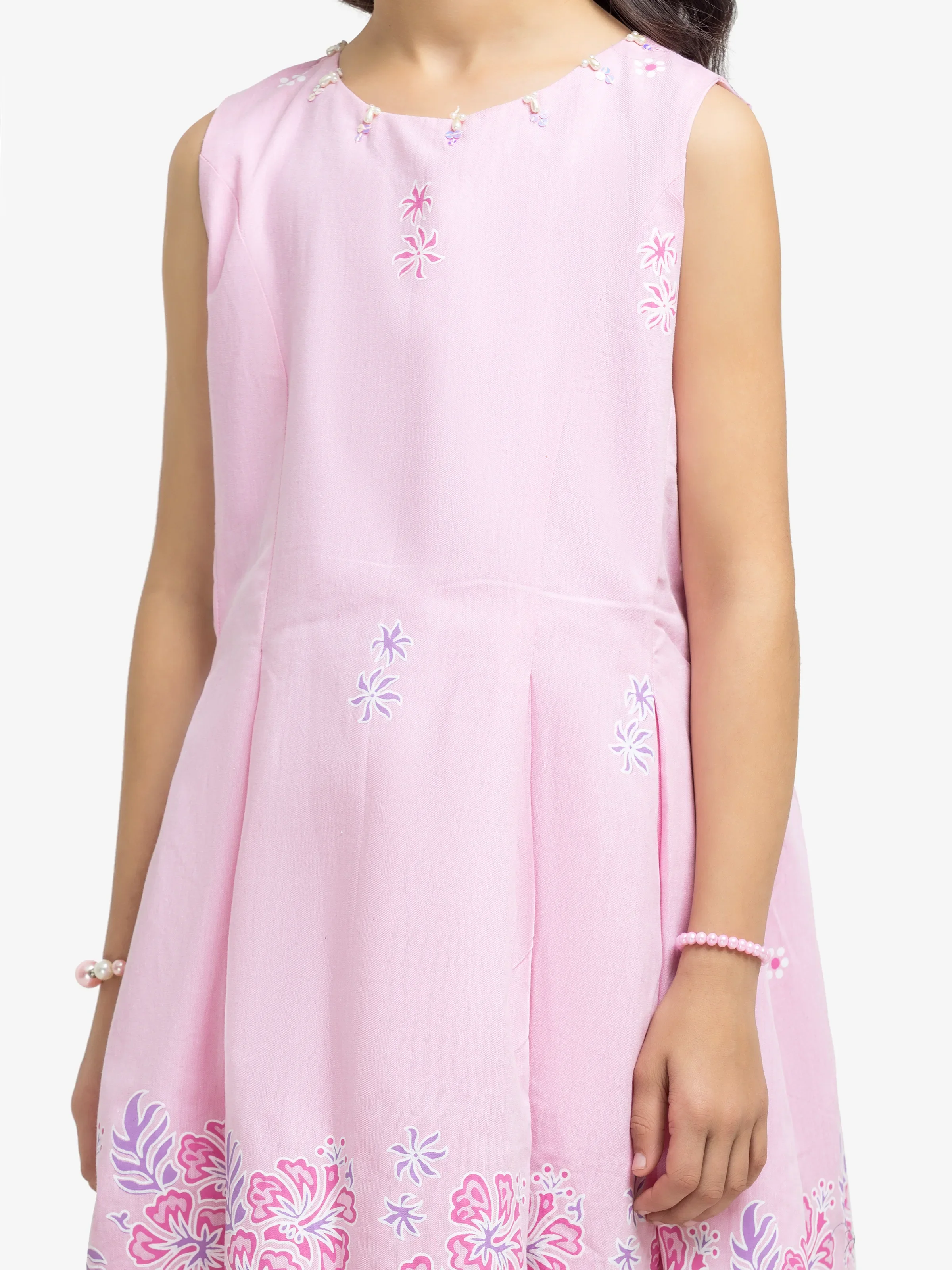 Girl's Pink Frock - EGTF24S-200077 - Image 3