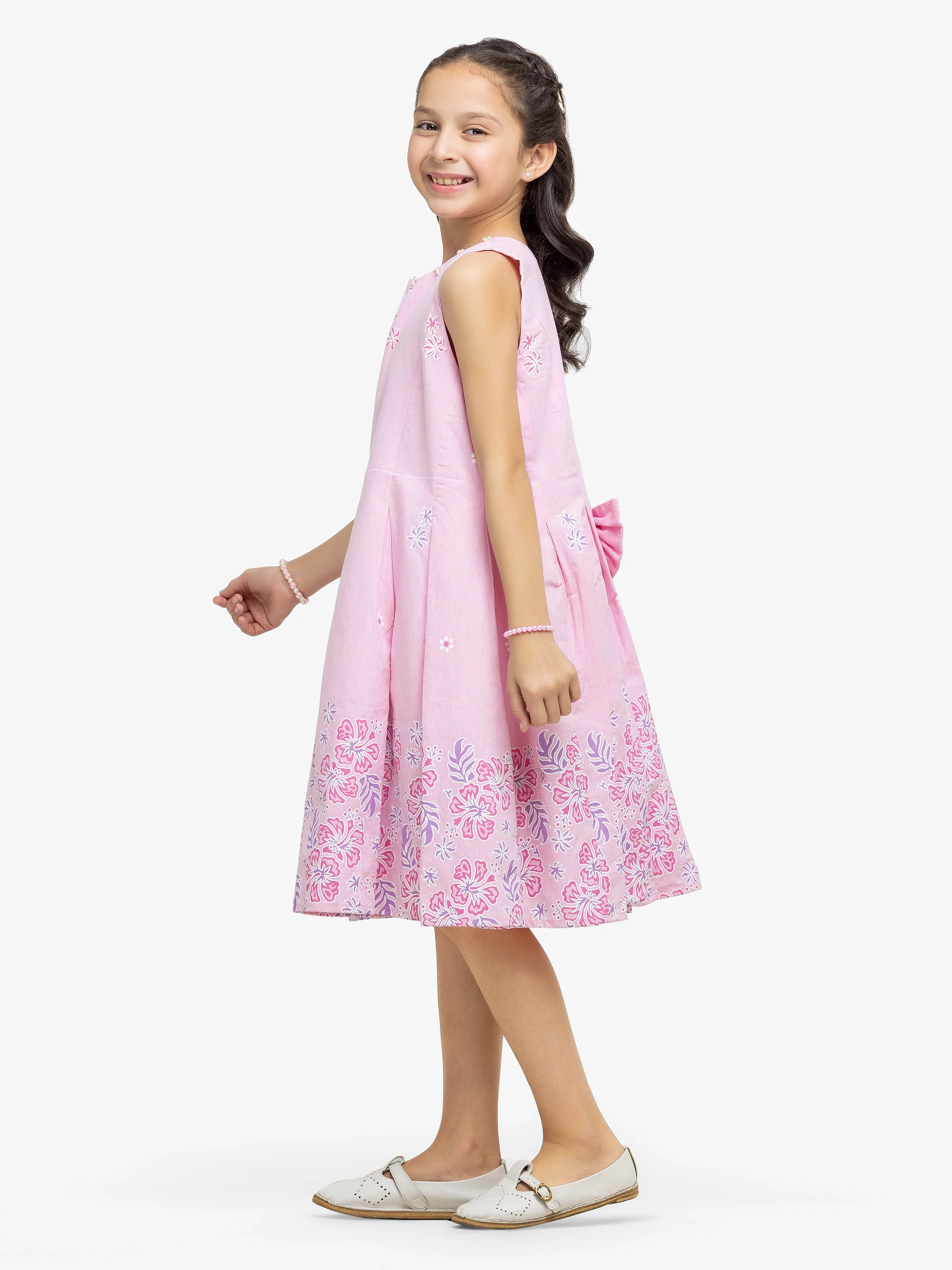 Girl's Pink Frock - EGTF24S-200077 - Image 5