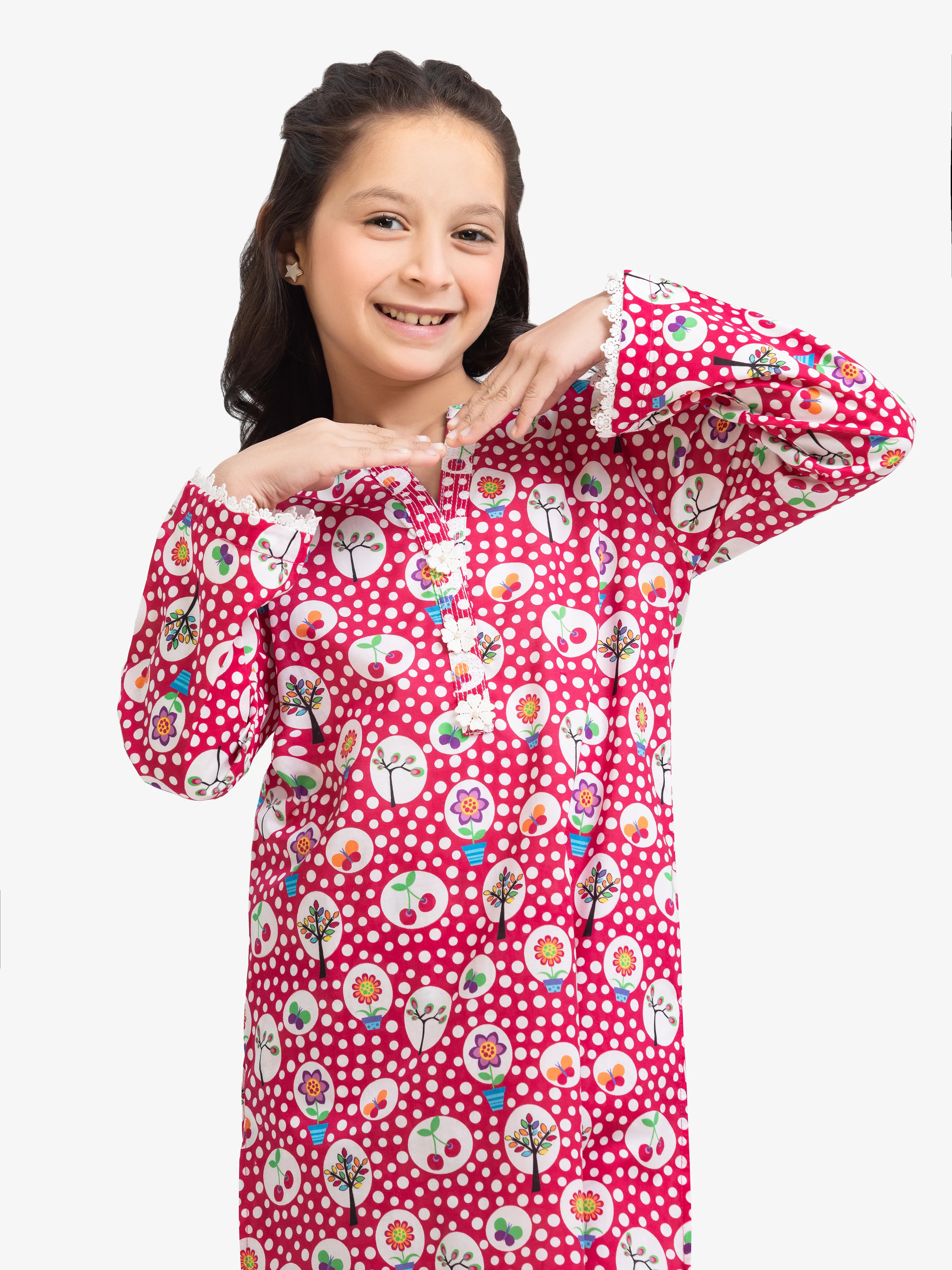 Girl's Lawn Co-ord Set - EGTKP24-70406ST - Image 2