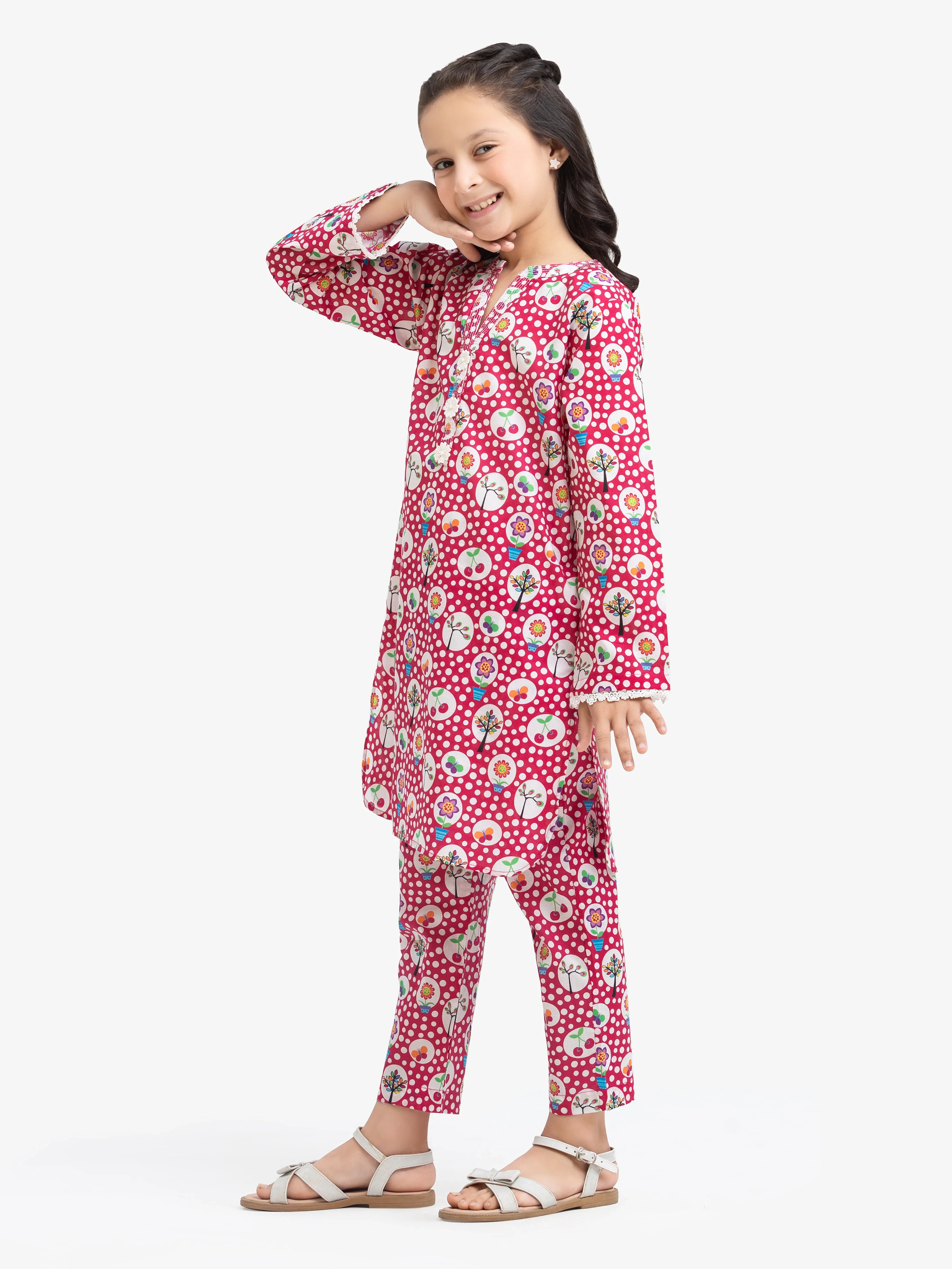 Girl's Lawn Co-ord Set - EGTKP24-70406ST - Image 4