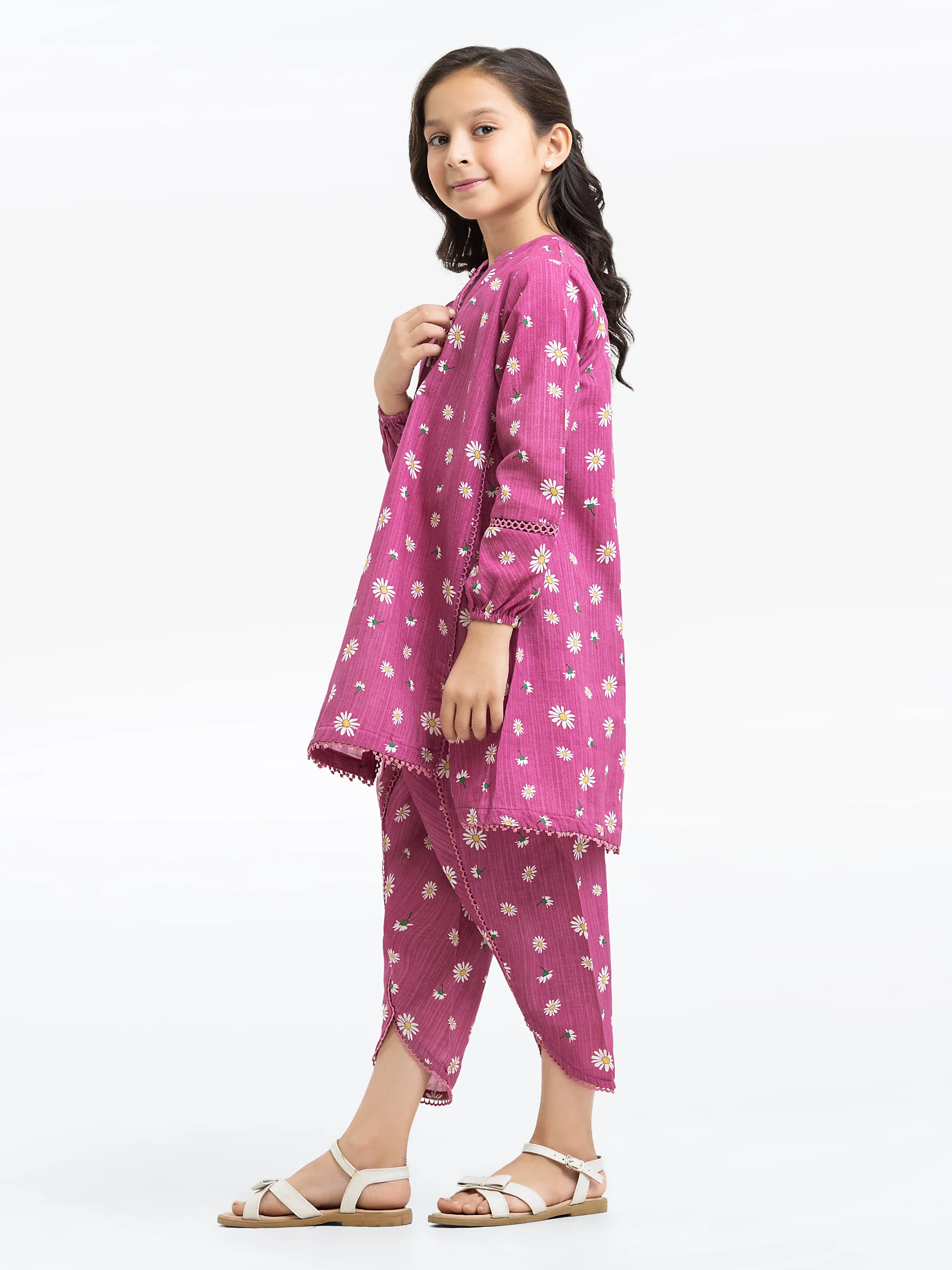 Girl's Khaddar Co-ord Set - EGTKP24-70905ST - Image 2