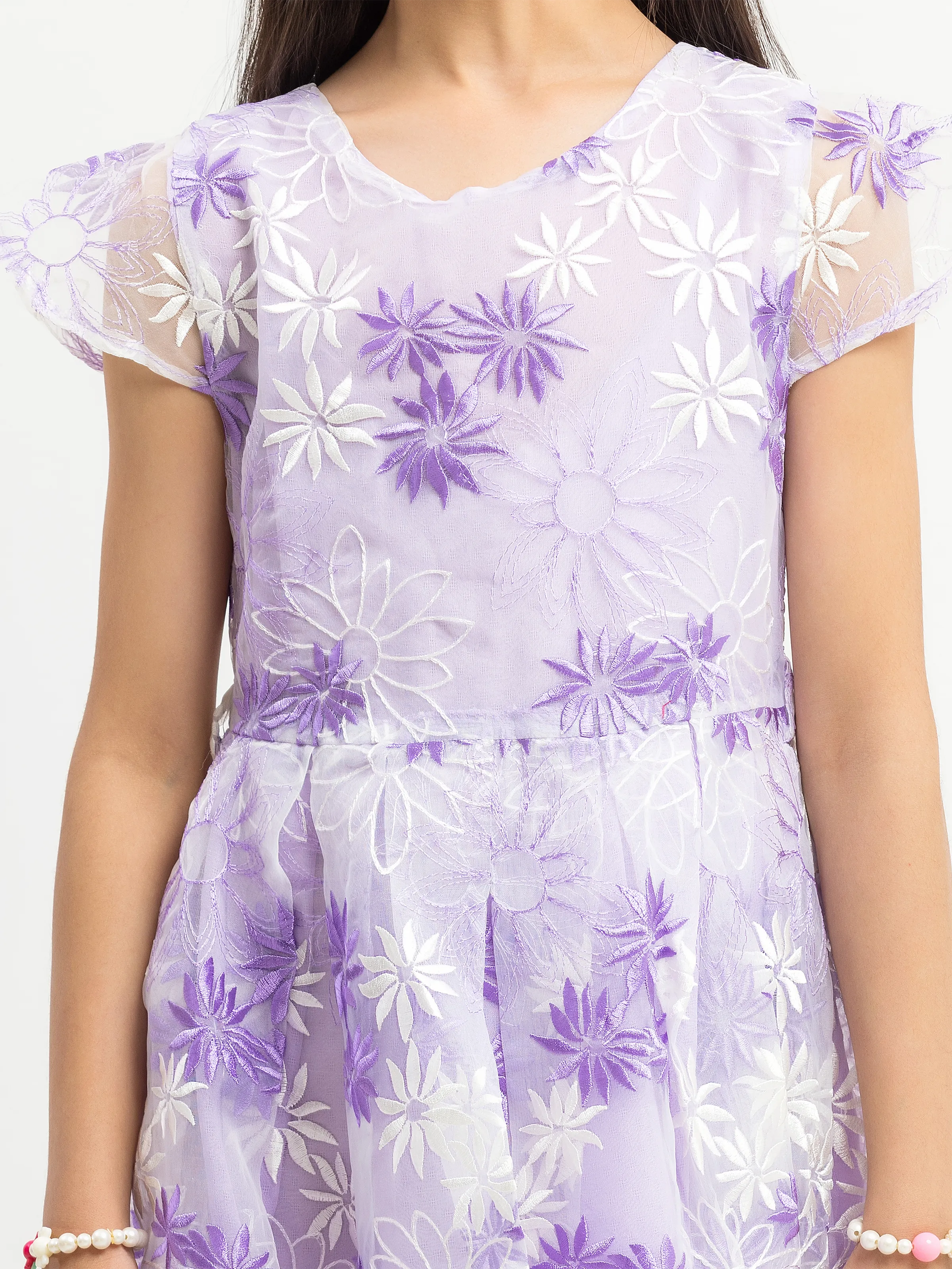 Girl's Purple Frock - EGTF24-200086 - Image 3