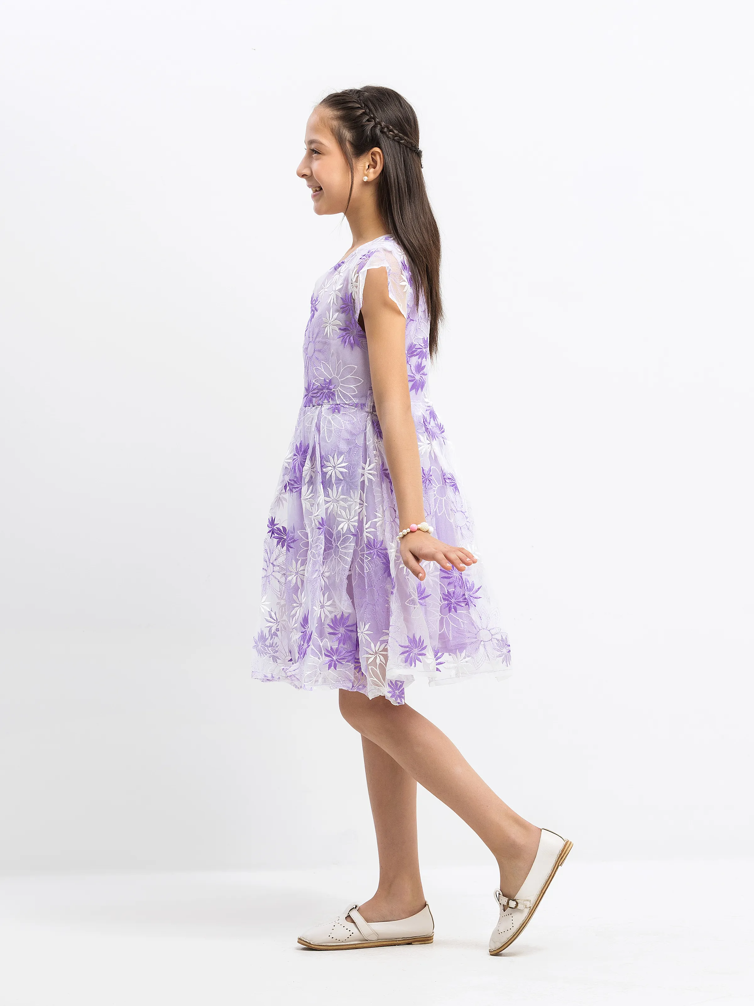 Girl's Purple Frock - EGTF24-200086 - Image 4