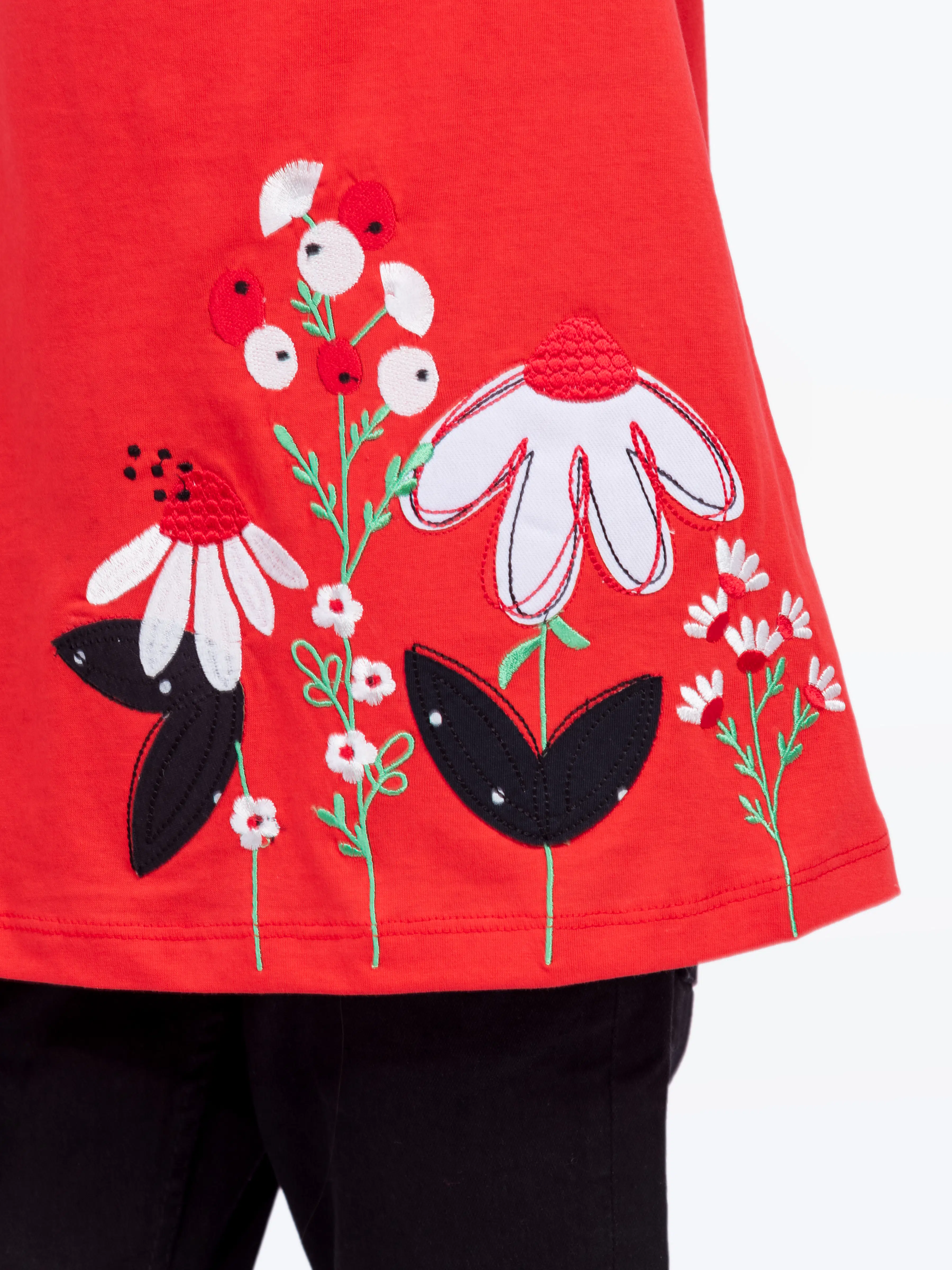 Girl's Red Frock - EGTFK24-003 - Image 3