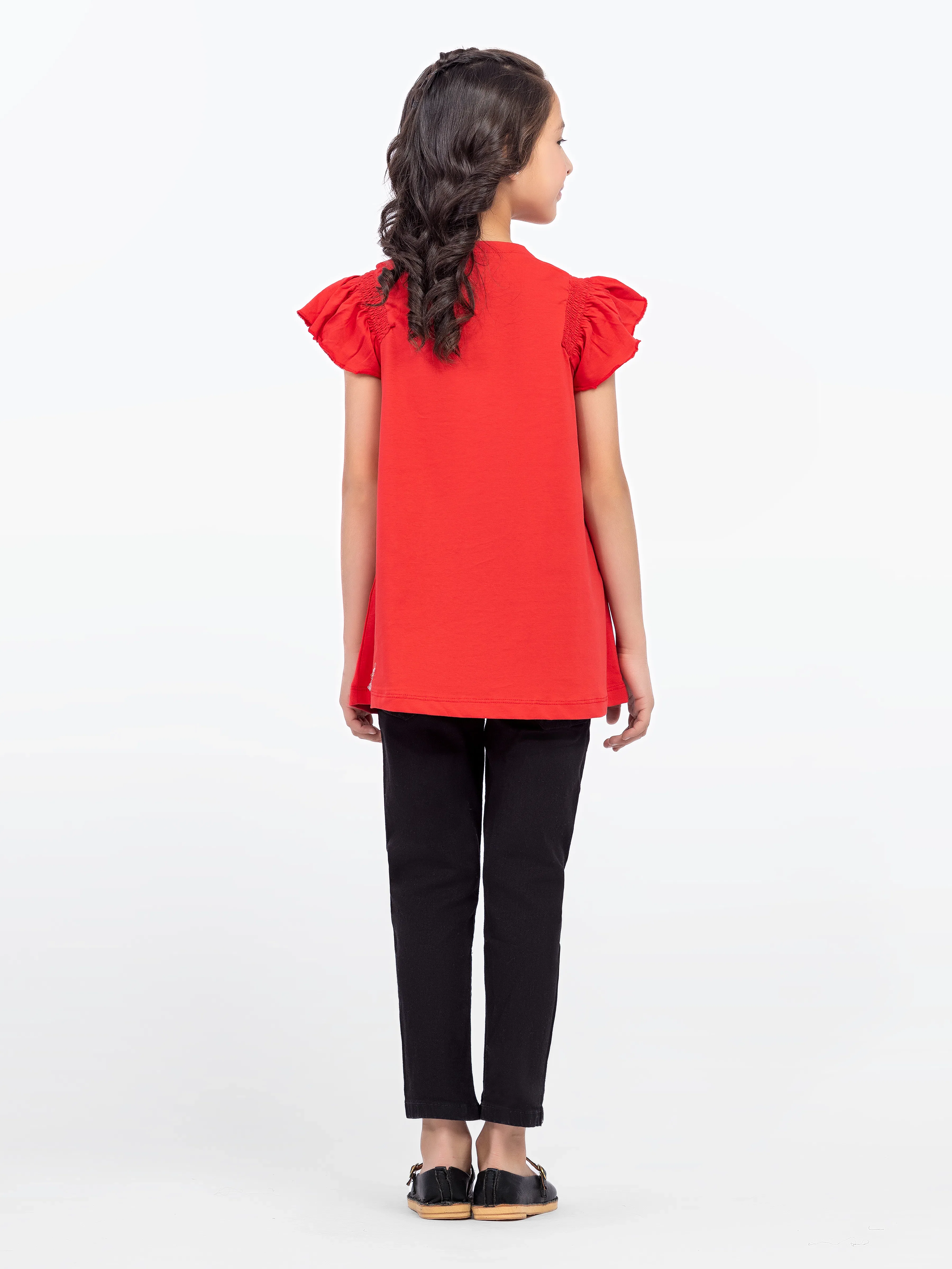Girl's Red Frock - EGTFK24-003 - Image 5