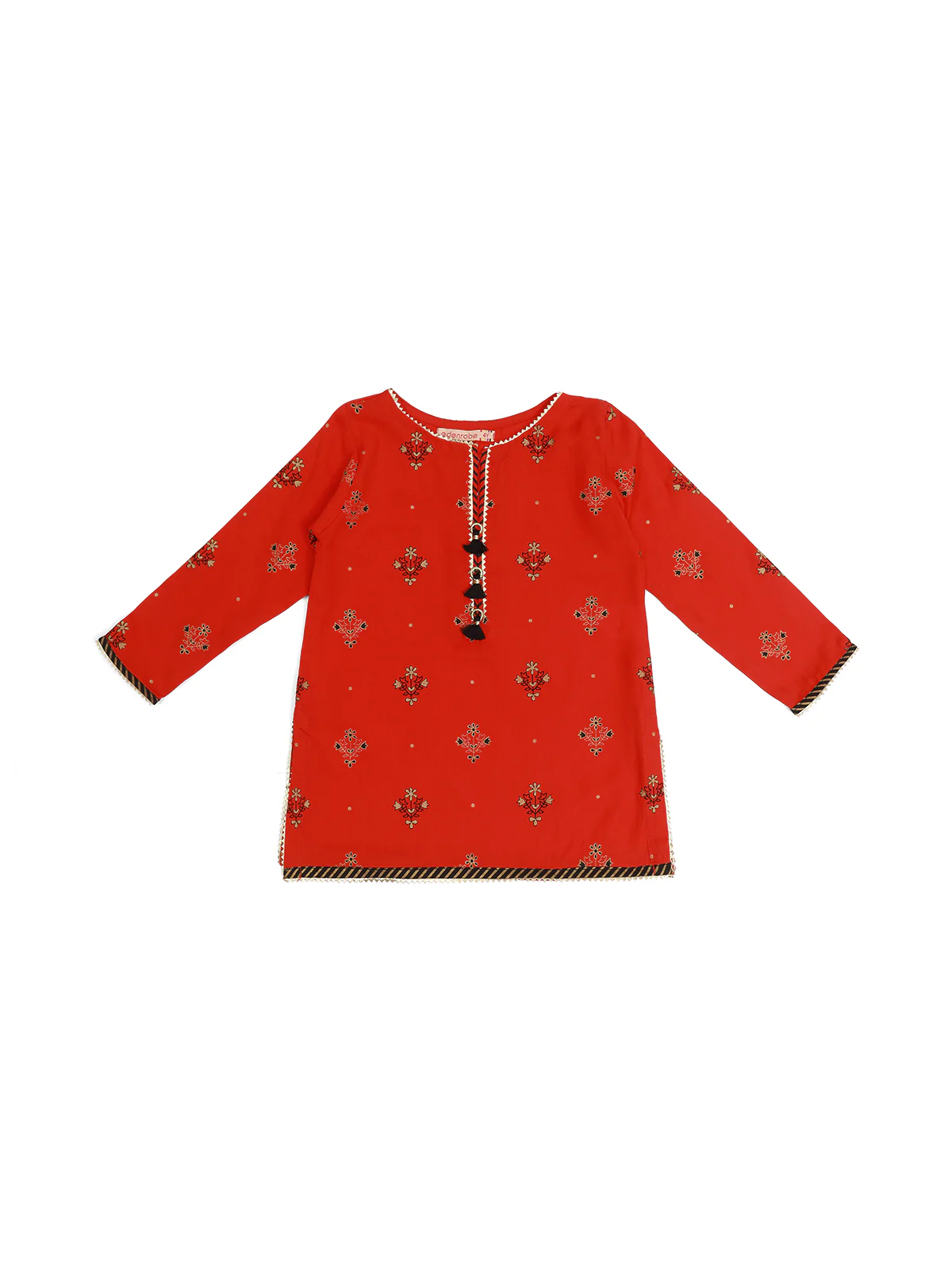 Girl's Pret Kurti & Gharara - EGTKP23-70737ST - Image 2