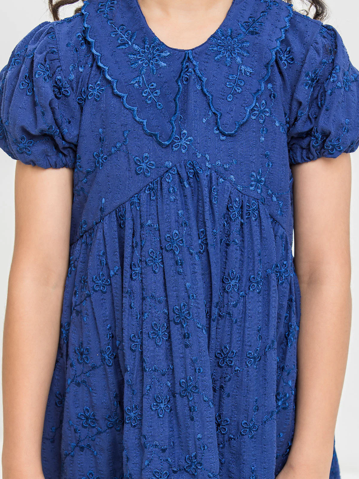 Girl's Royal Blue Frock - EGTF24S-200056 - Image 4