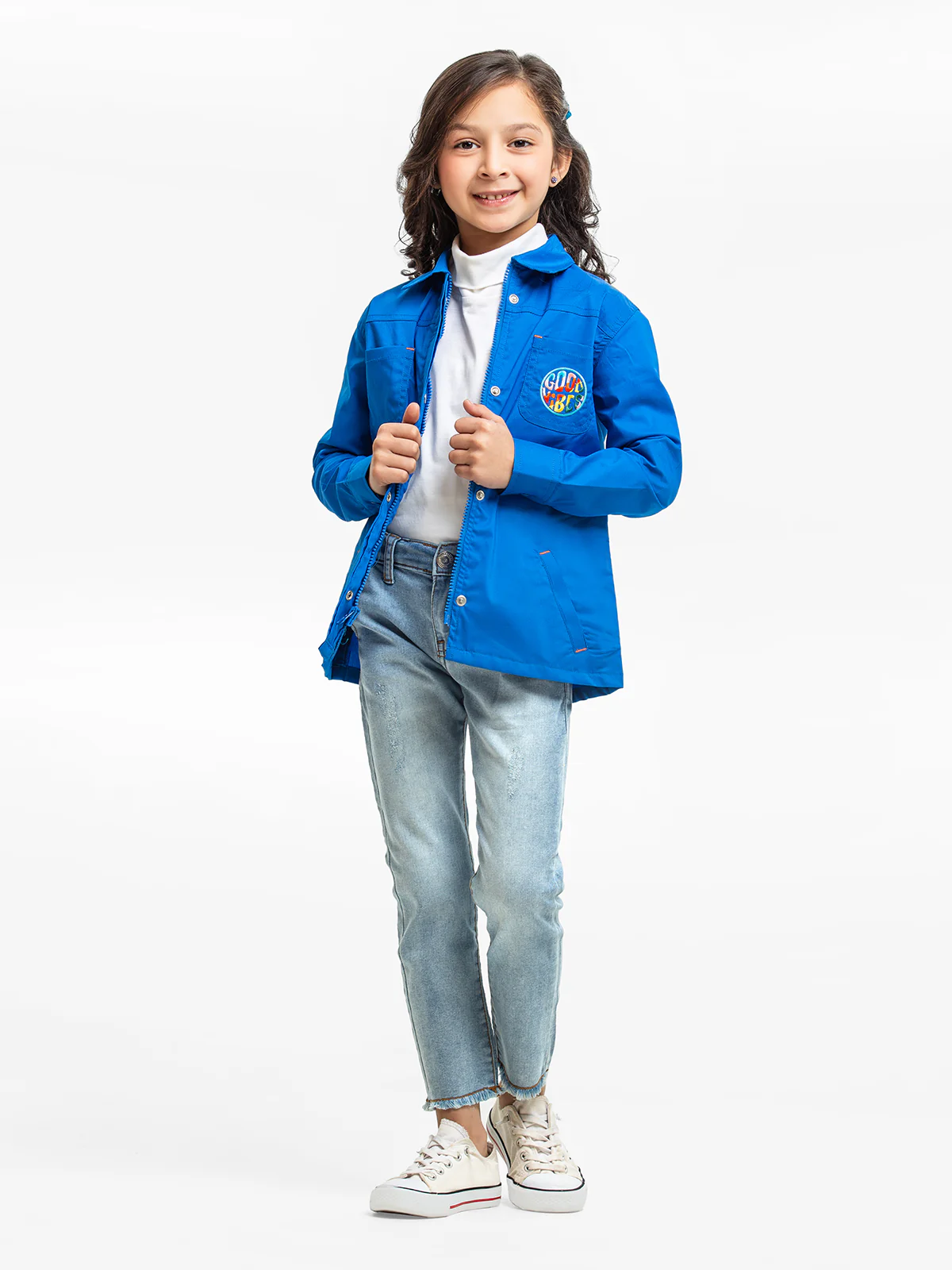 Girl's Royal Blue Jacket - EGTJW22-300001 - Image 2