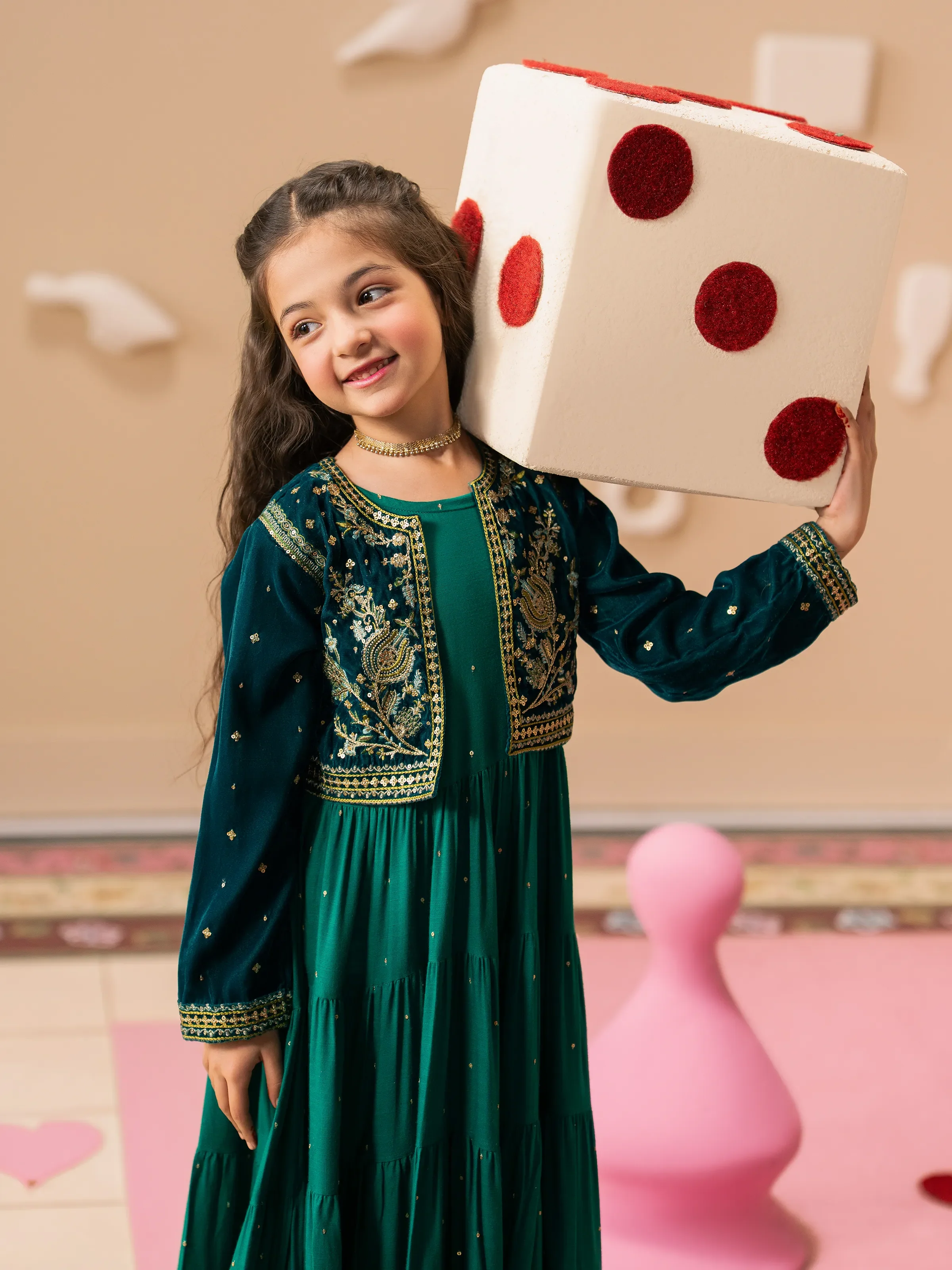 Girl's Sea Green Pret - EGTPLE5-50037S - Image 2
