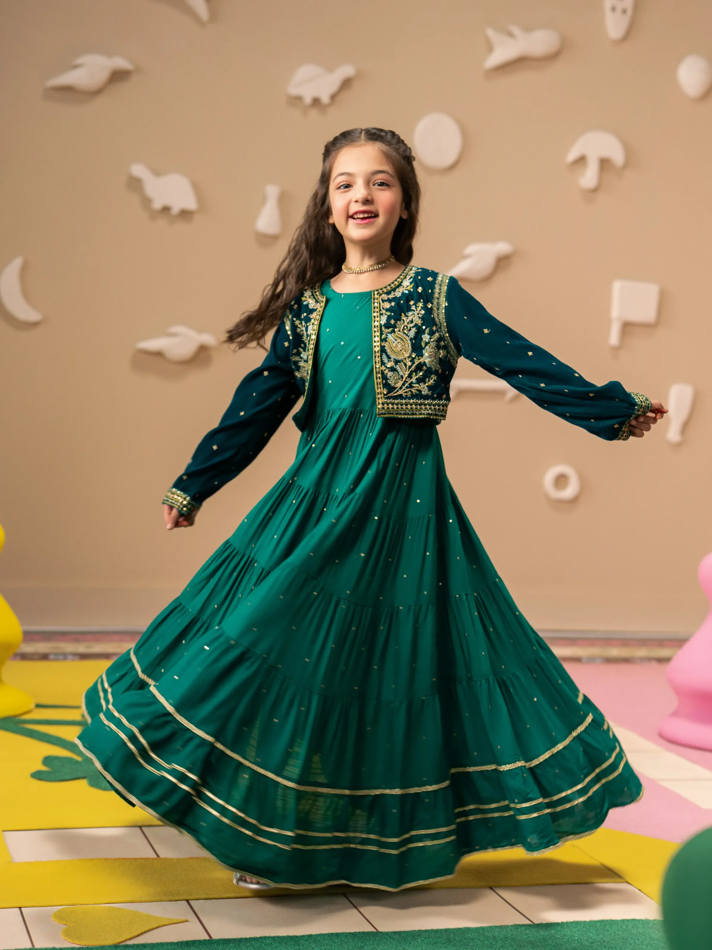Girl's Sea Green Pret - EGTPLE5-50037S - Image 4