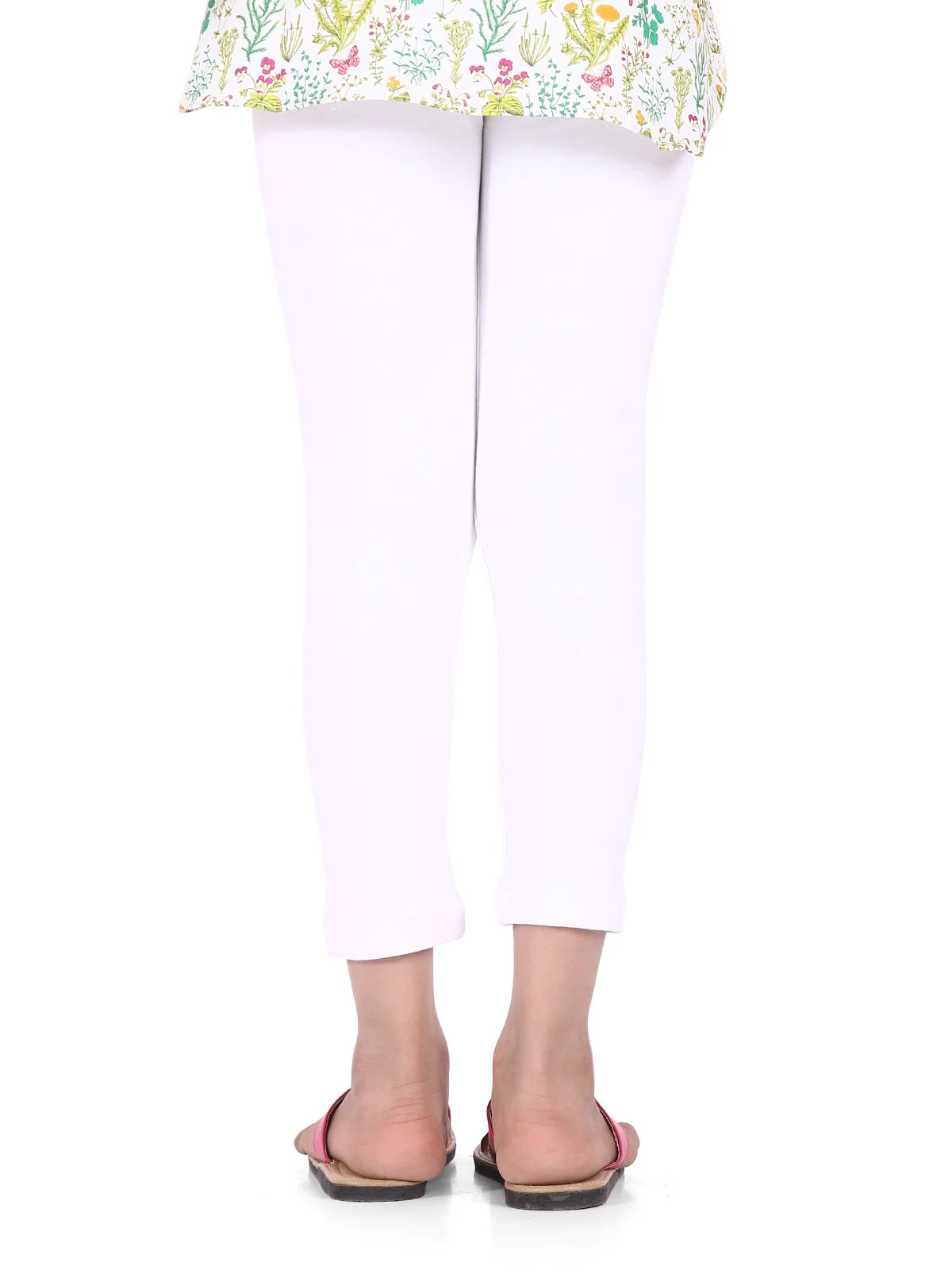 Girl's White Basic Tights - EGBT21-75178 - Image 3
