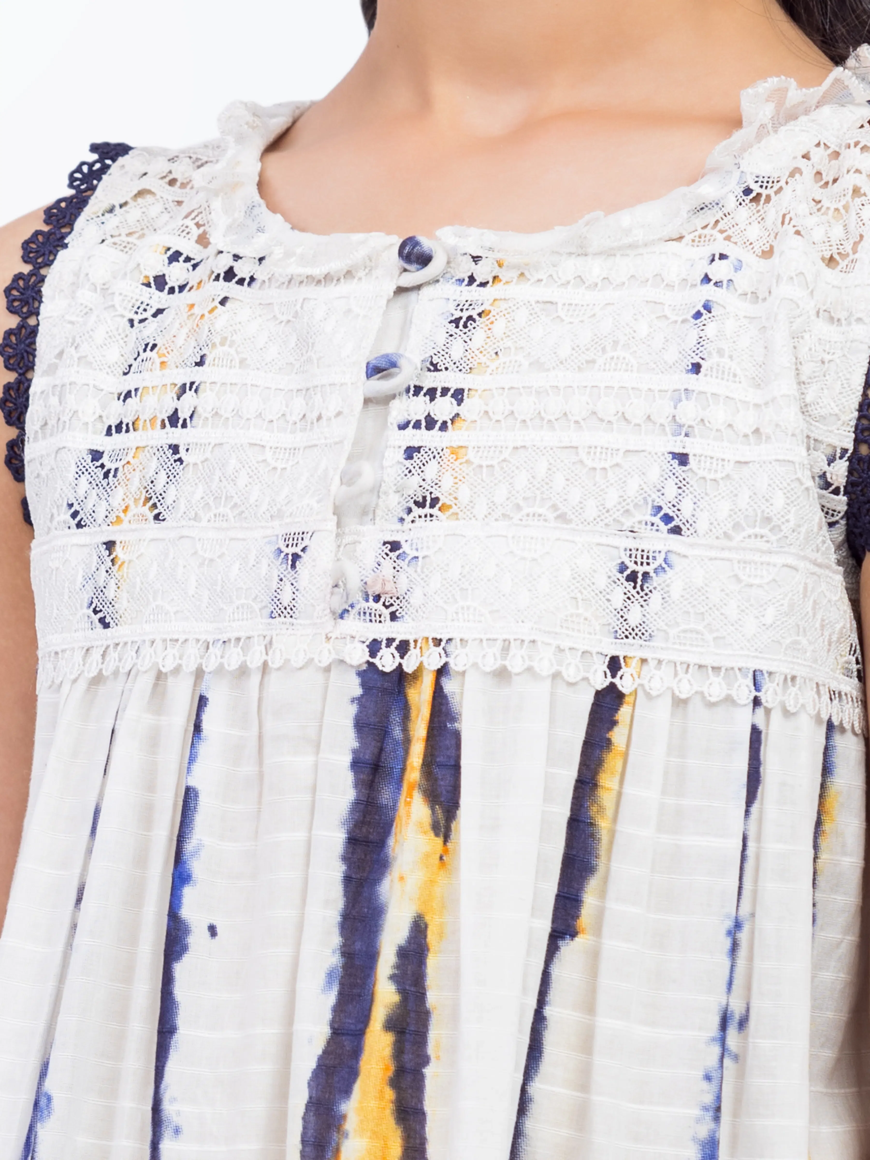 Girl's White Frock - EGTF5-71011 - Image 3