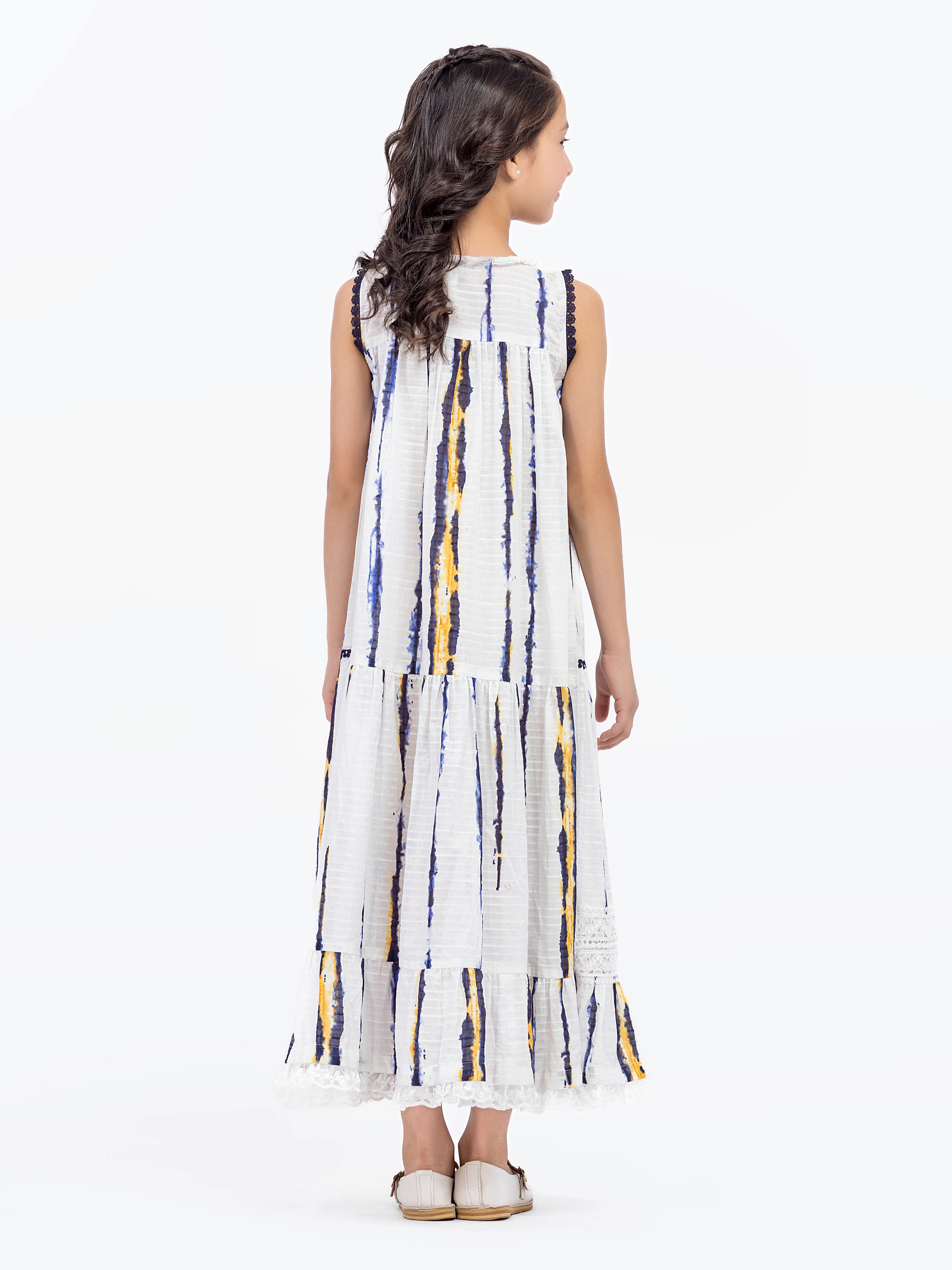 Girl's White Frock - EGTF5-71011 - Image 5