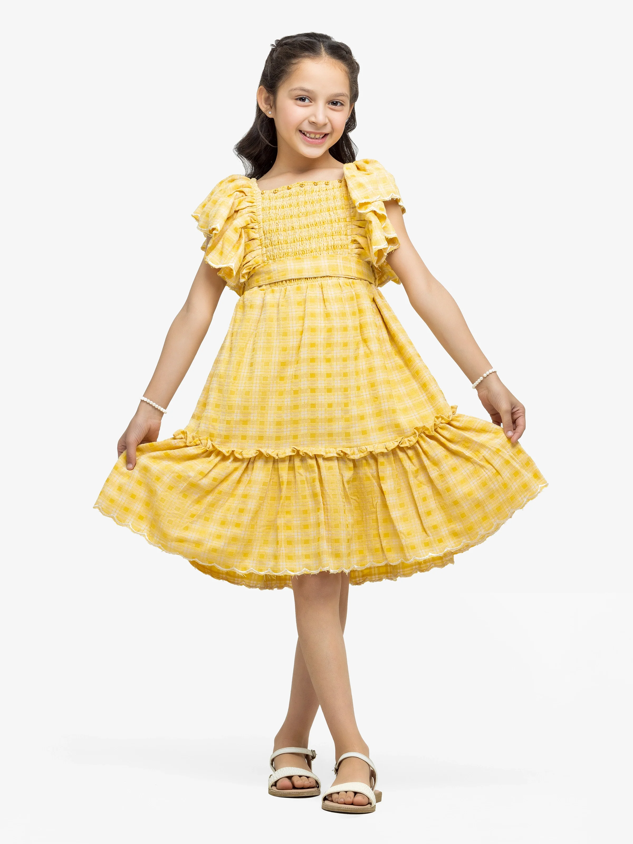 Girl's Yellow Frock - EGTF24S-200093 - Image 2