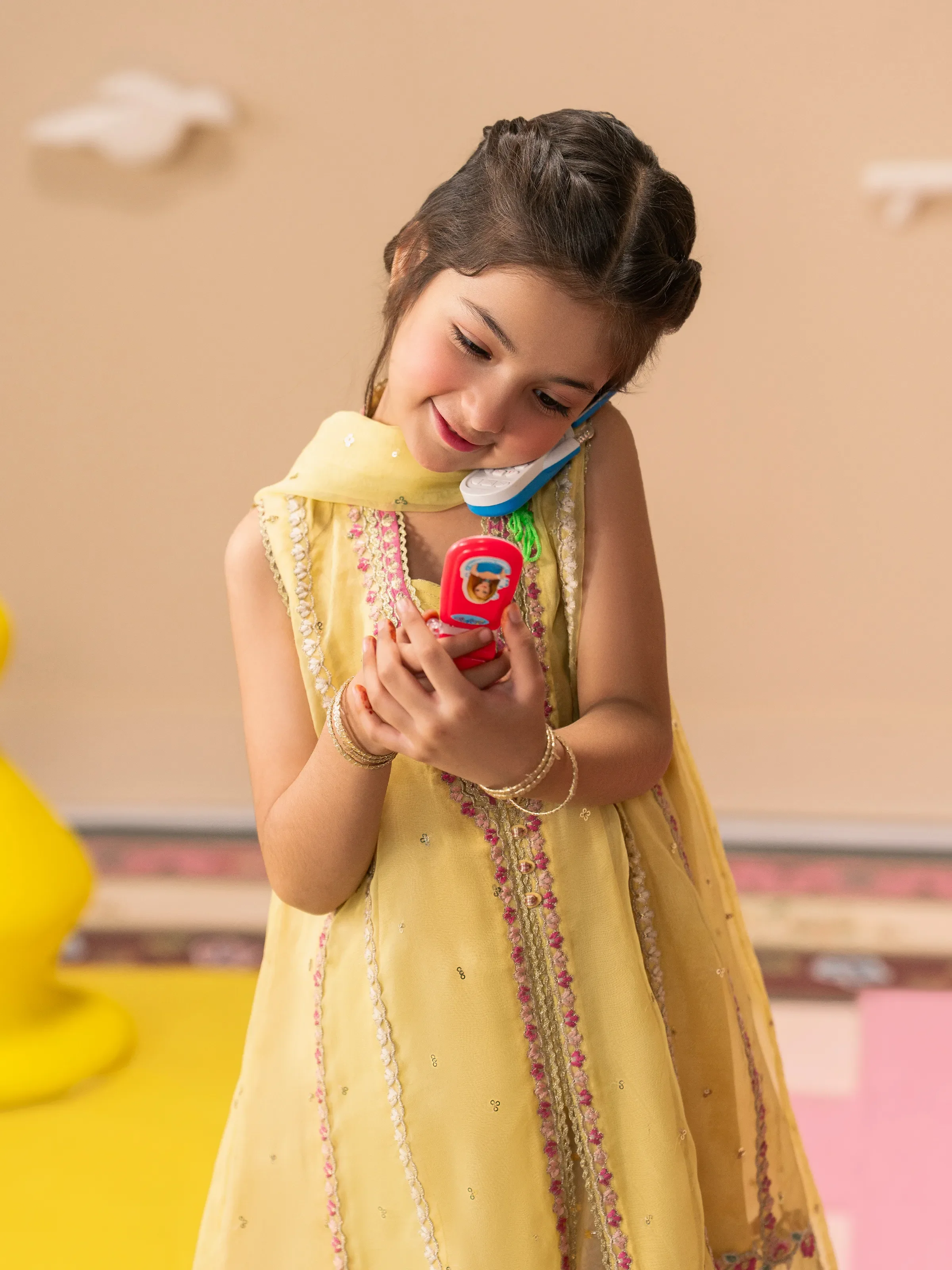 Girl's Yellow Pret - EGTPLED5-50058-3P - Image 4