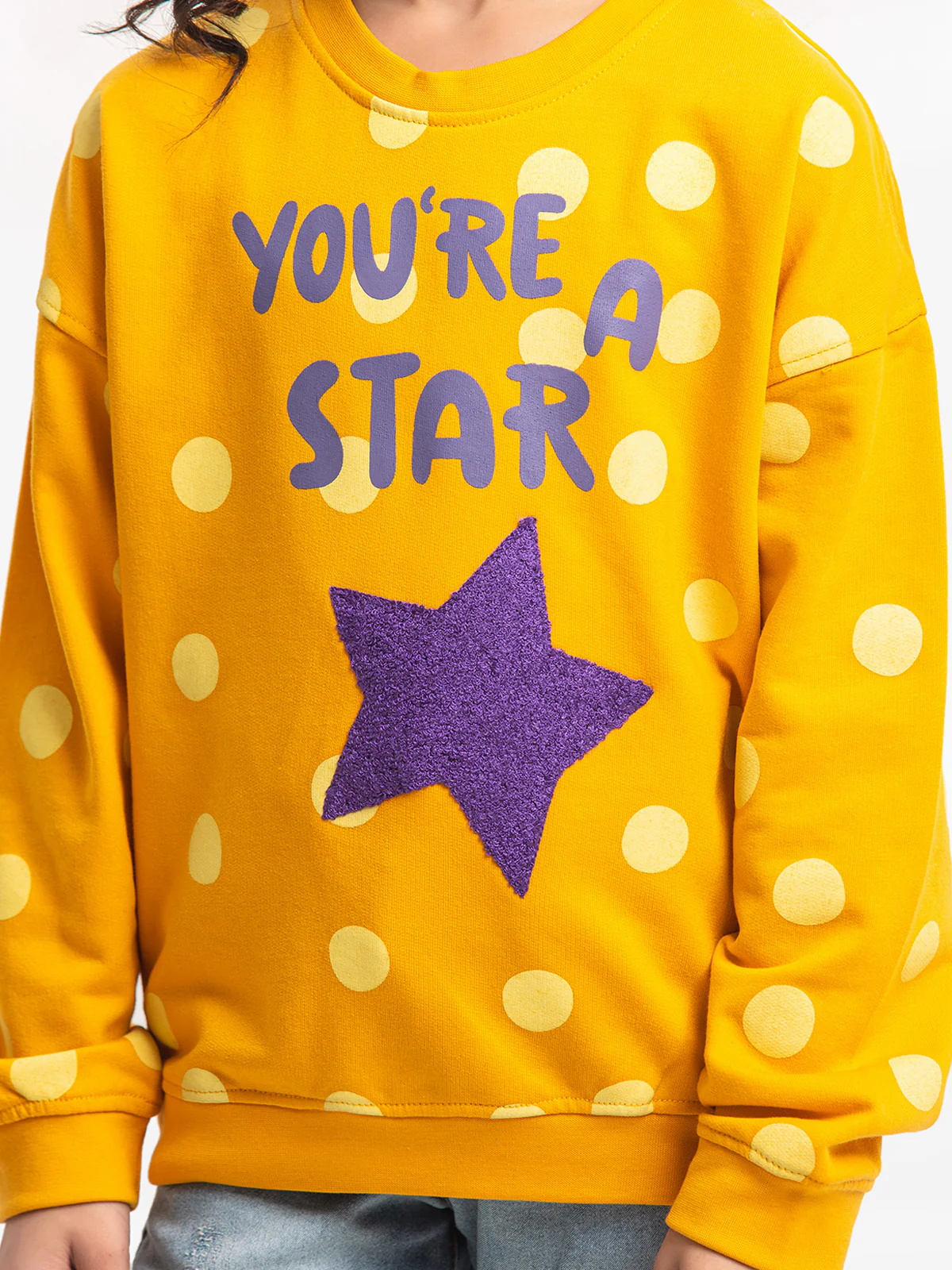 Girl's Yellow Sweatshirt - EGTSS23-002 - Image 4