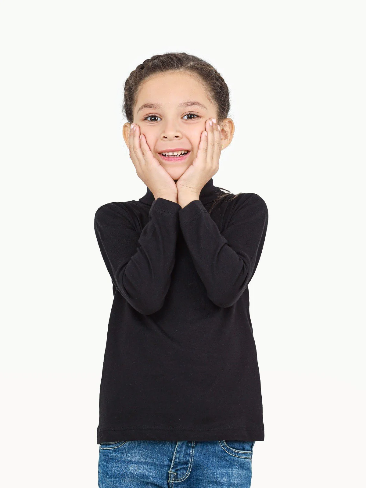 Kids' Black High Neck Tee - EKTBF22-002 - Image 3