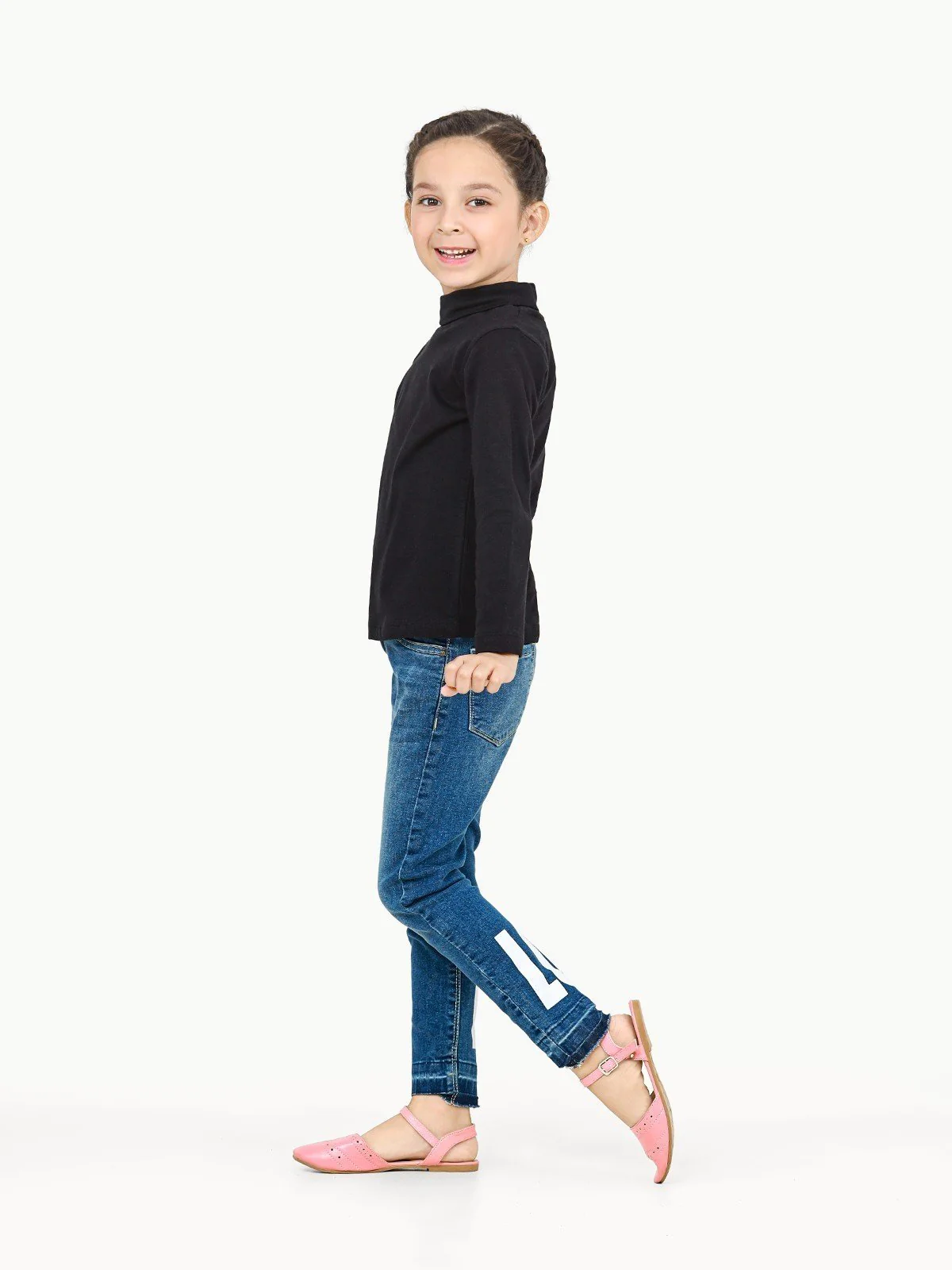 Kids' Black High Neck Tee - EKTBF22-002 - Image 4