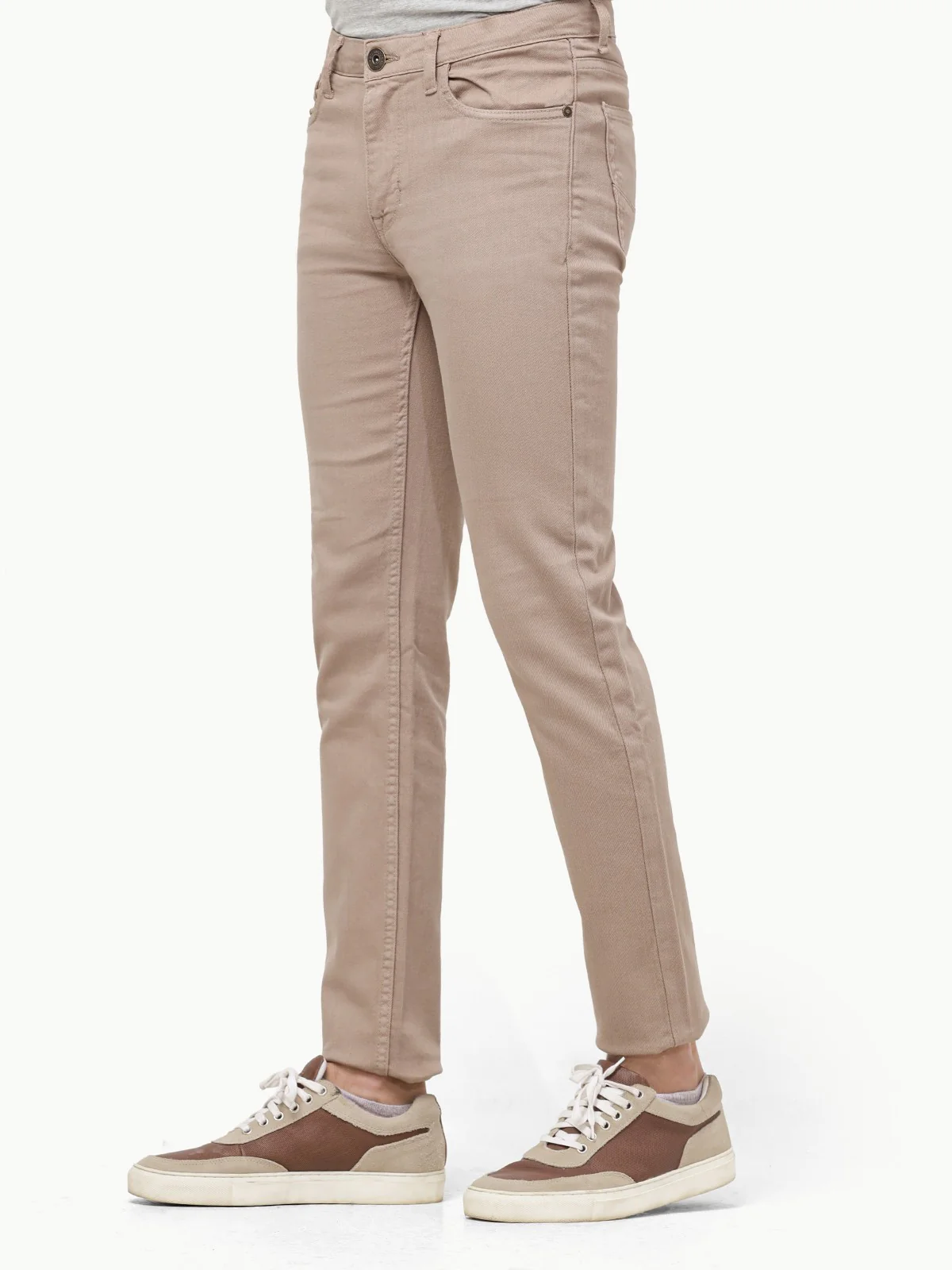 Men's Beige Jeans - EMBPD23-005 - Image 2