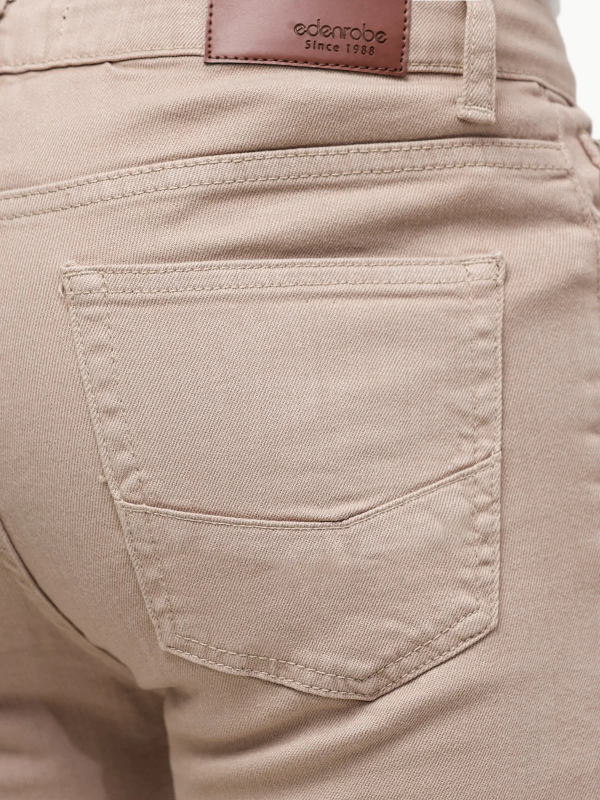Men's Beige Jeans - EMBPD23-005 - Image 3