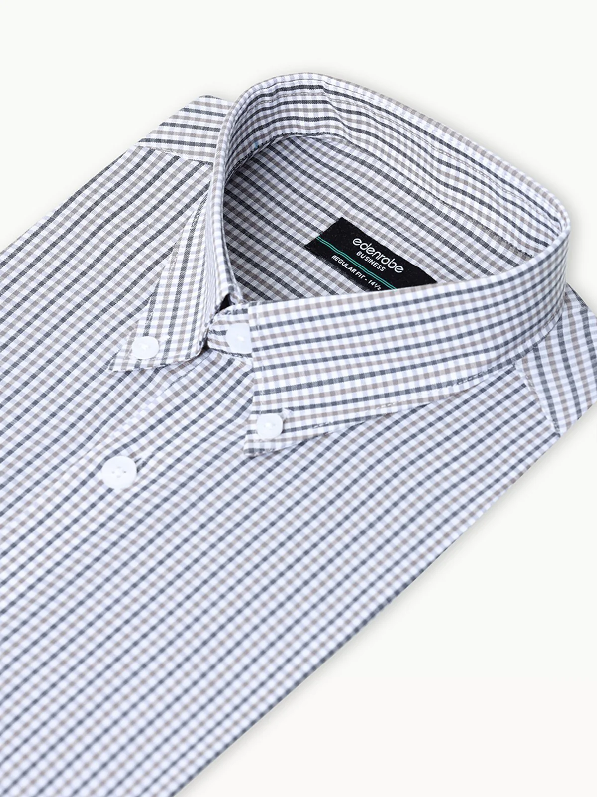 Men's Beige & Grey Shirt - EMTSB23-155 - Image 2