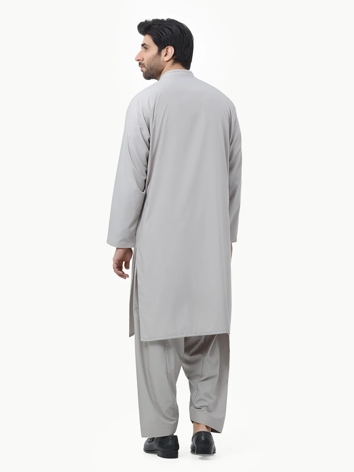 Men's Beige Shalwar Kameez - EMTKS23-40993 - Image 5