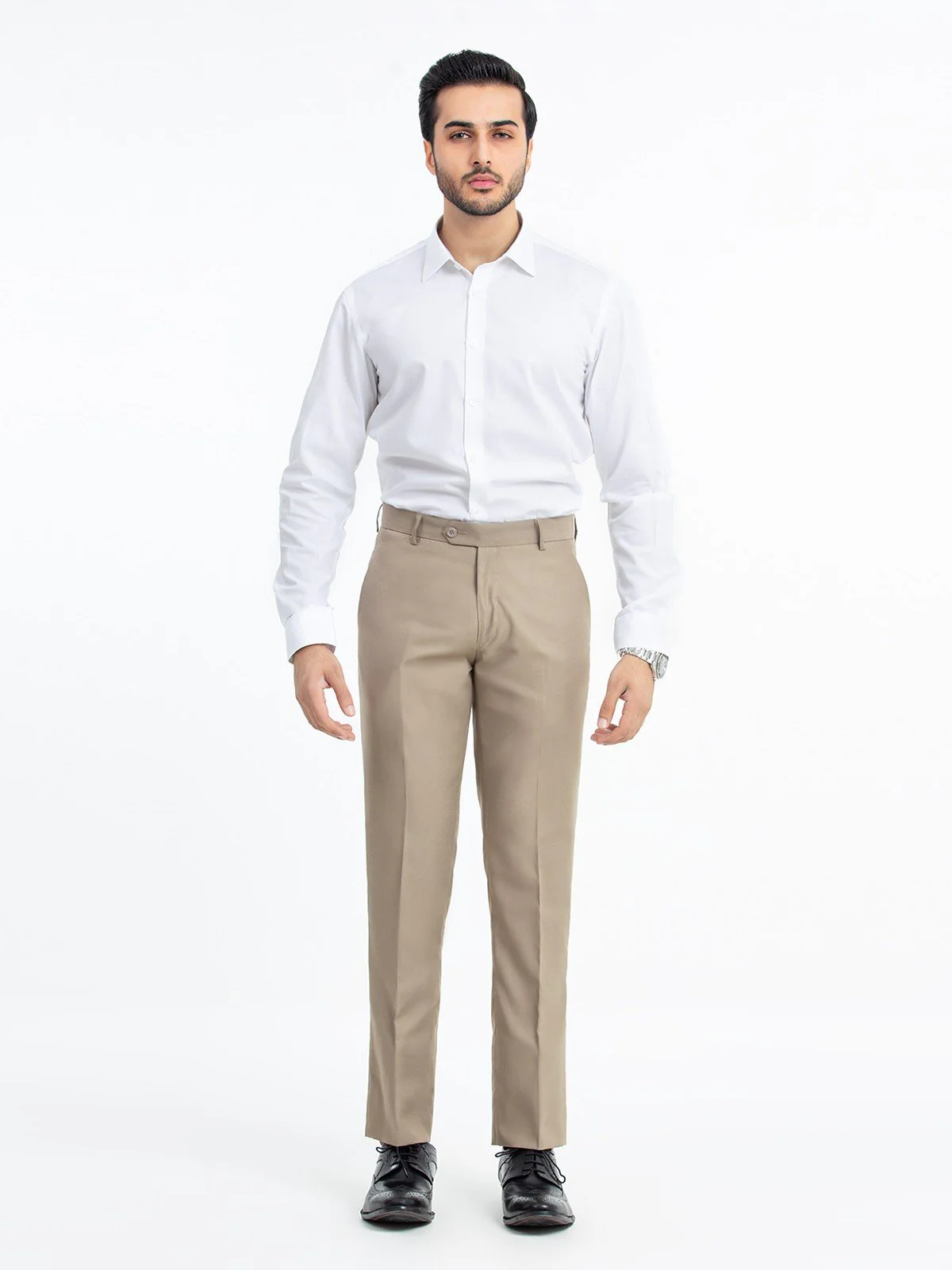 Men's Beige Pant - EMBPF23-15258 - Image 2