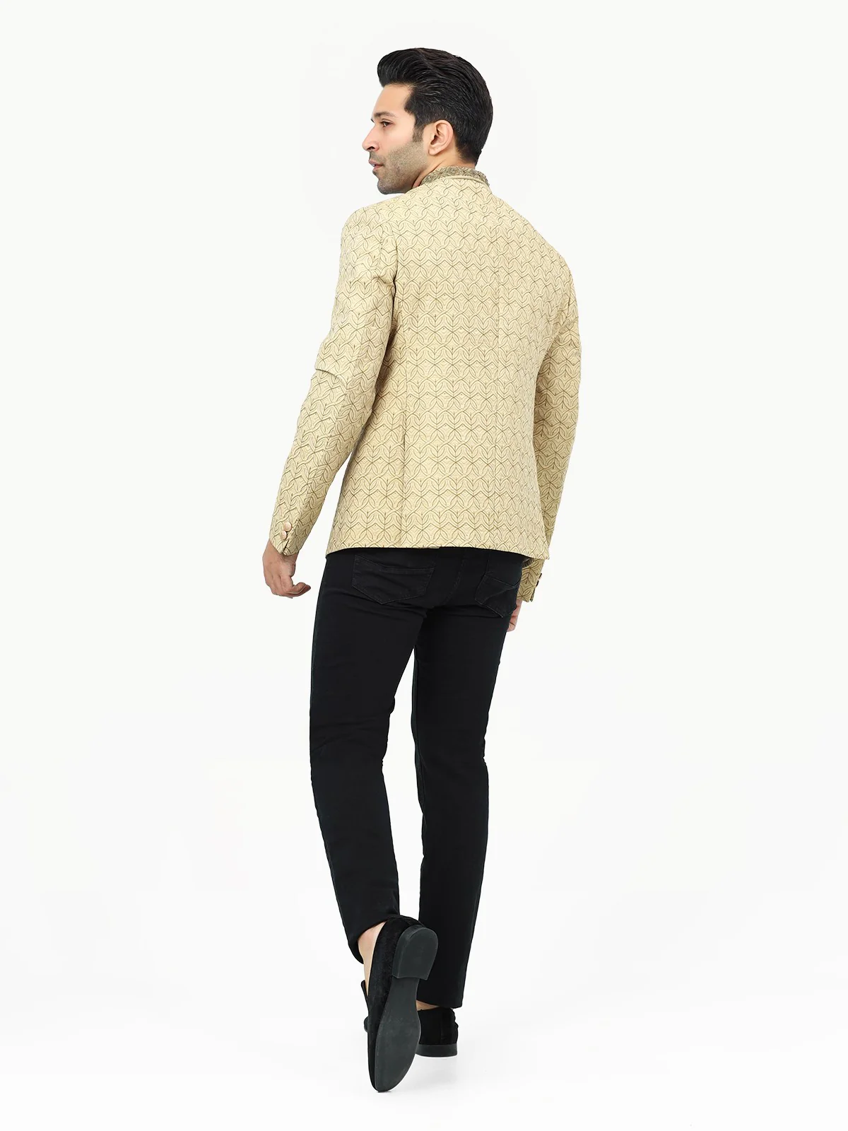 Men's Beige Prince Coat - EMTPC22-004 - Image 6