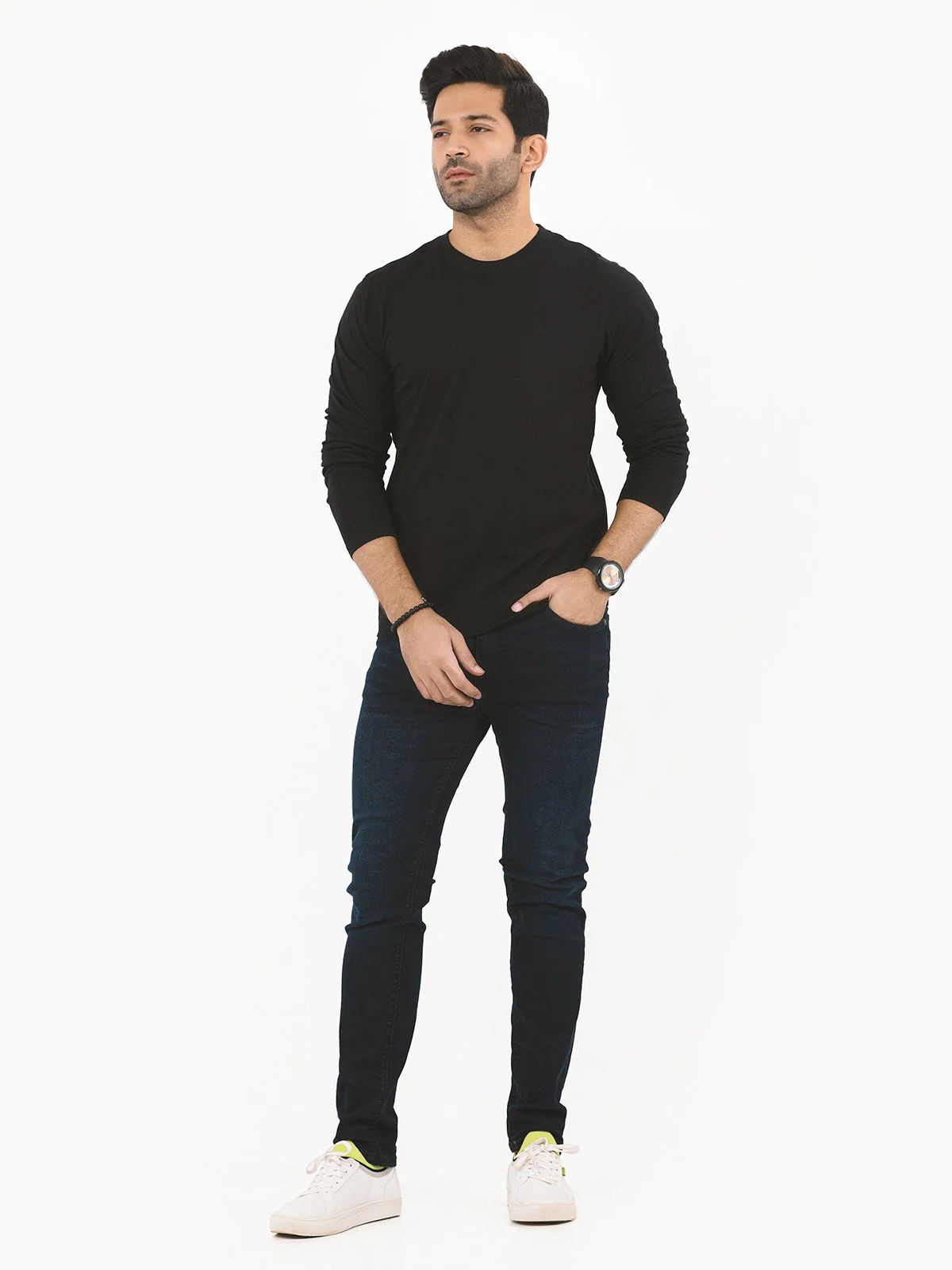 Men's Black Basic Tee - EMTBF22-002 - Image 2