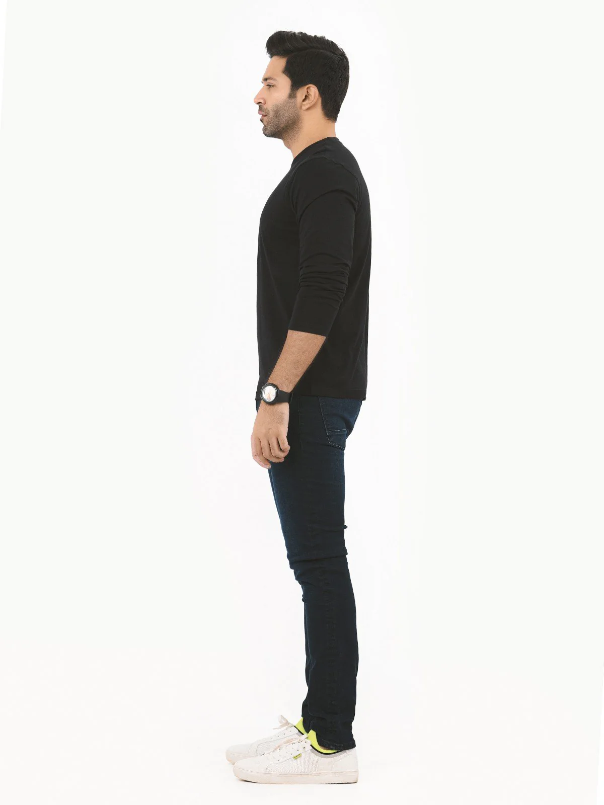 Men's Black Basic Tee - EMTBF22-002 - Image 3