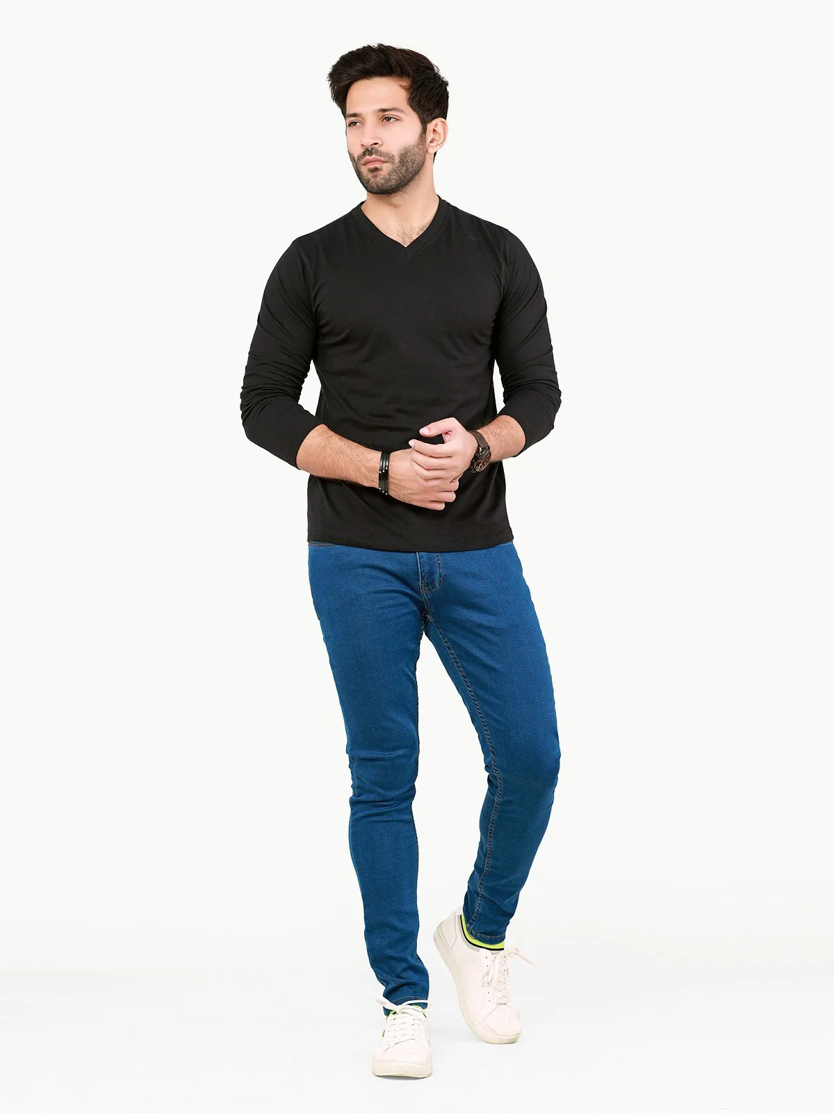 Men's Black Basic Tee - EMTBF22-009 - Image 2