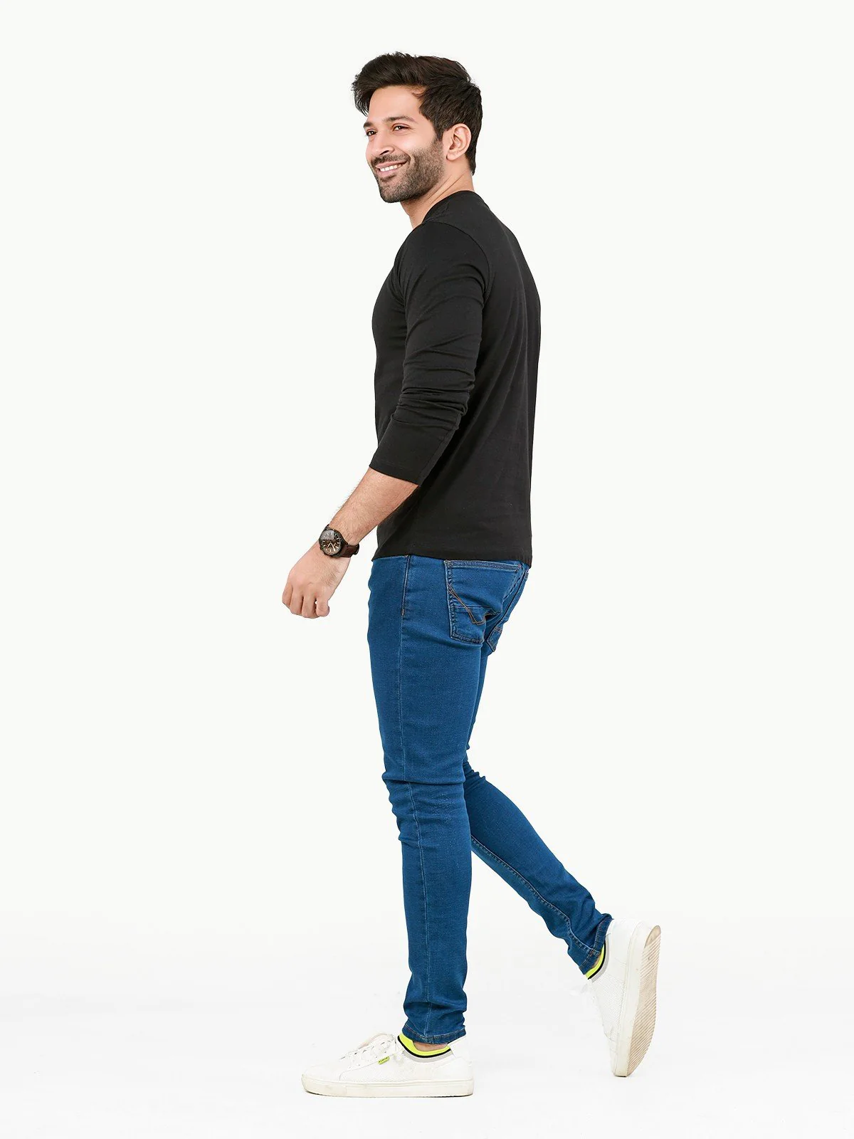 Men's Black Basic Tee - EMTBF22-009 - Image 3