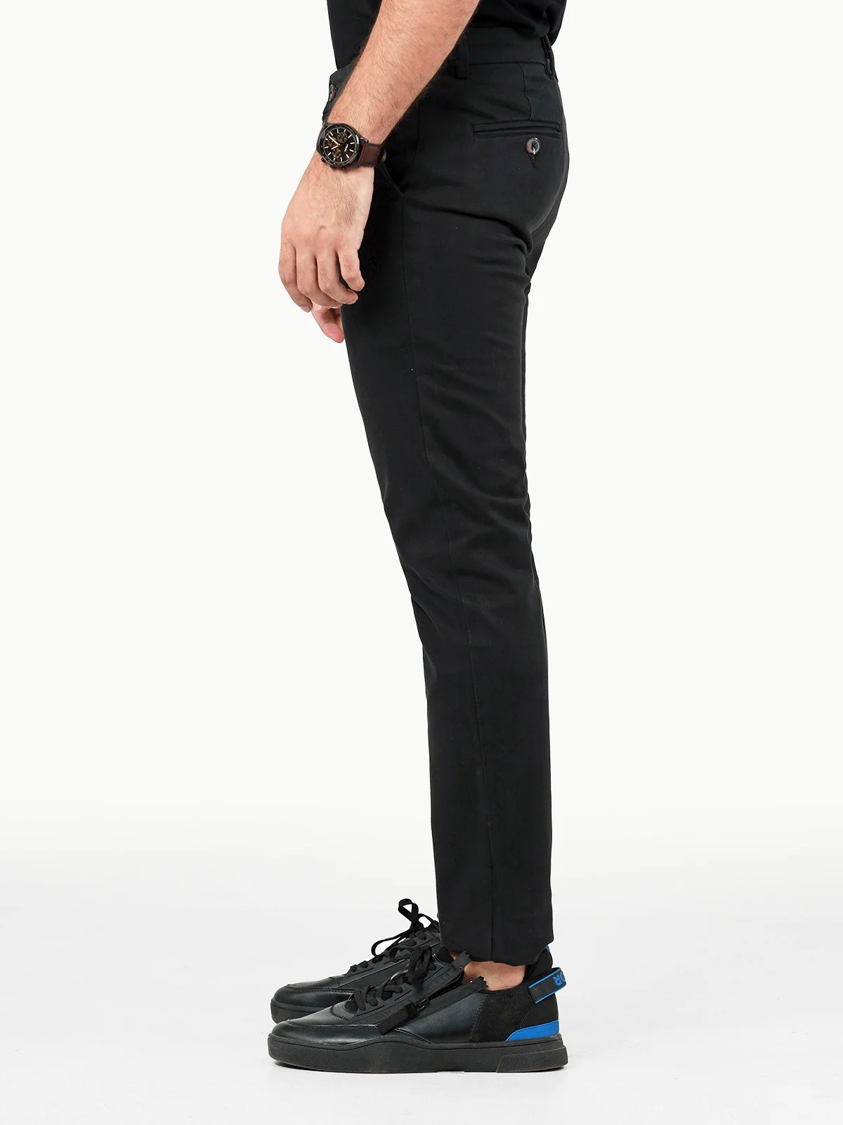 Men's Black Chino Pant - EMBCP22-014 - Image 3