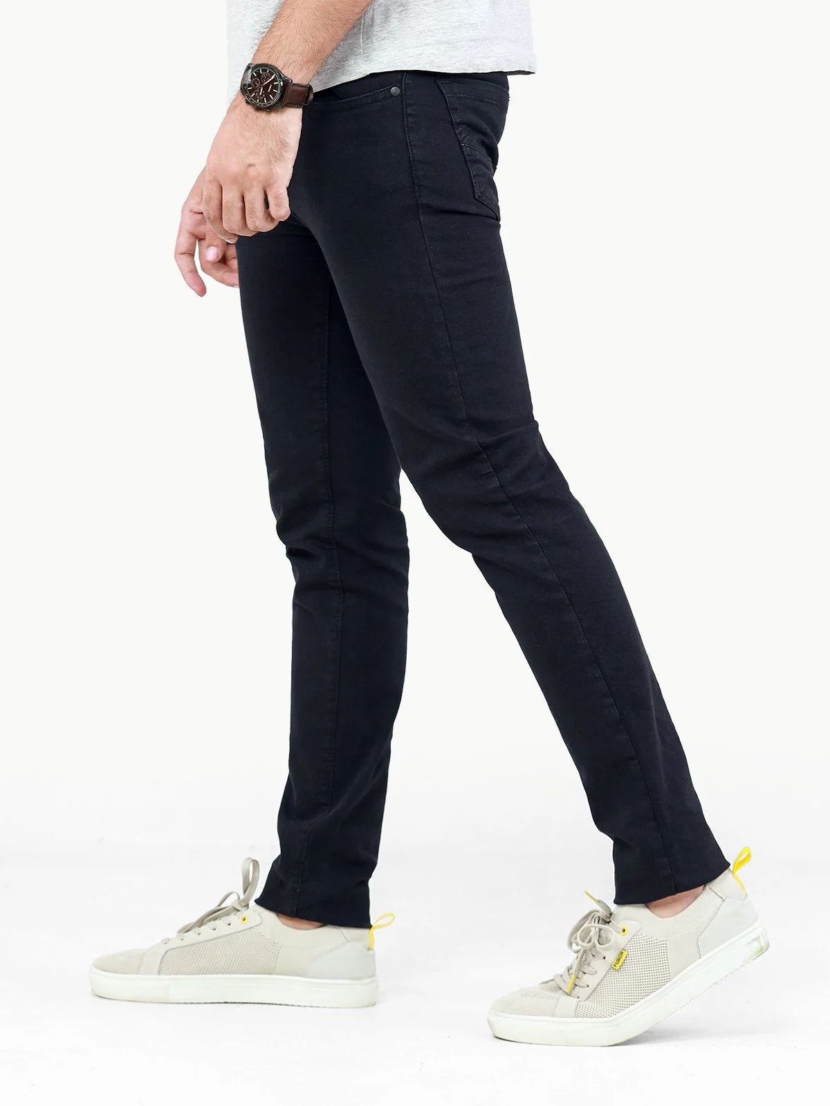 Men's Black Jeans - EMBPD22-009 - Image 2