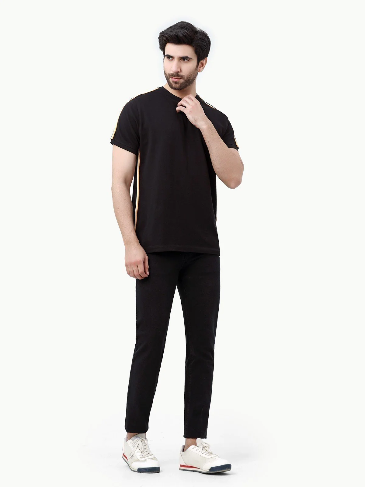 Men's Black Graphic Tee - EMTGT23-012 - Image 3