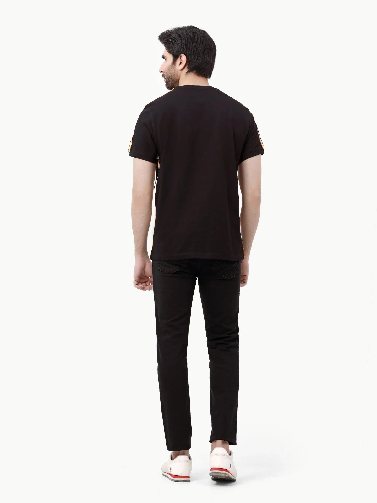 Men's Black Graphic Tee - EMTGT23-012 - Image 4