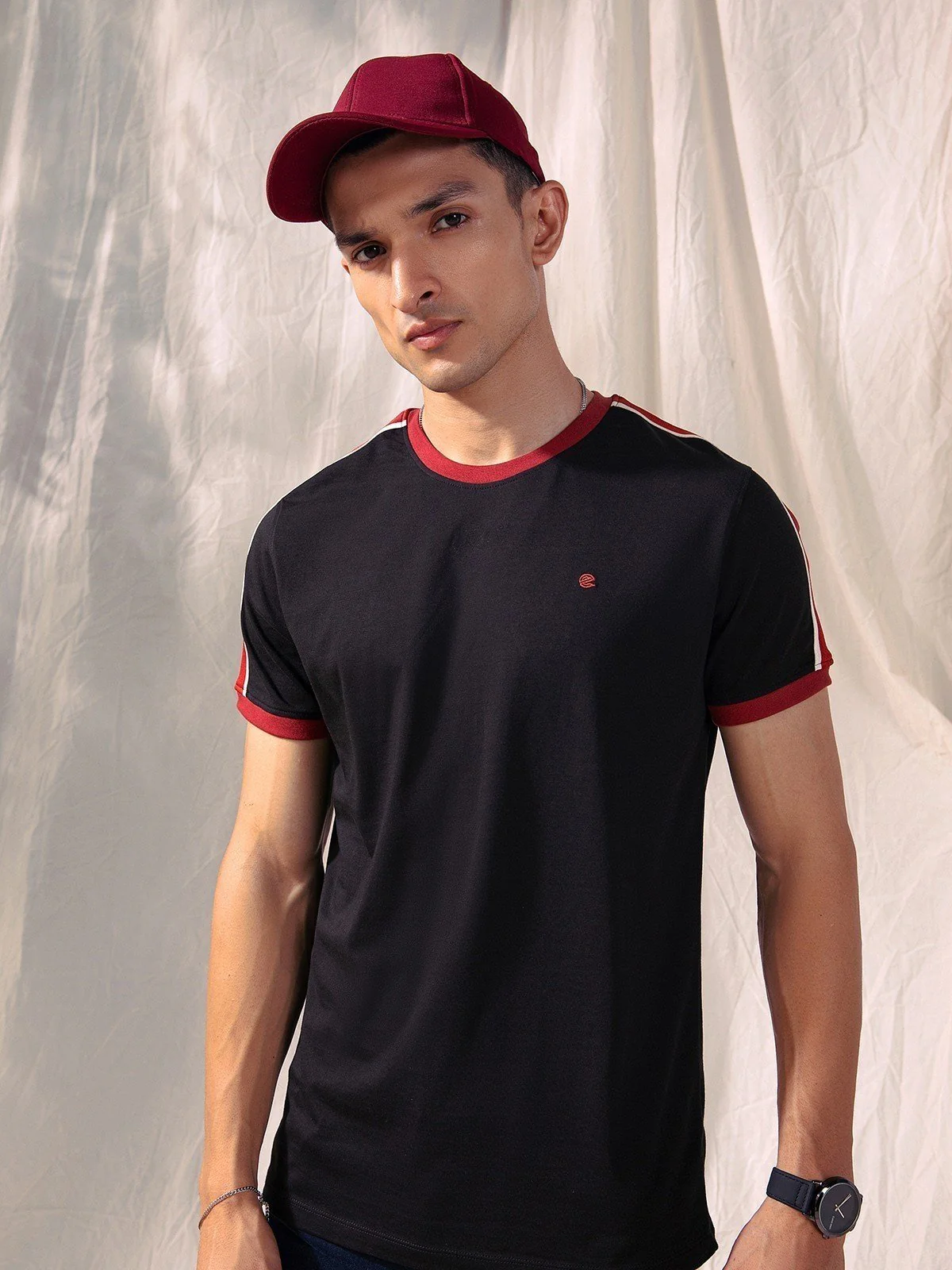 Men's Black Graphic Tee - EMTGT23-018 - Image 2