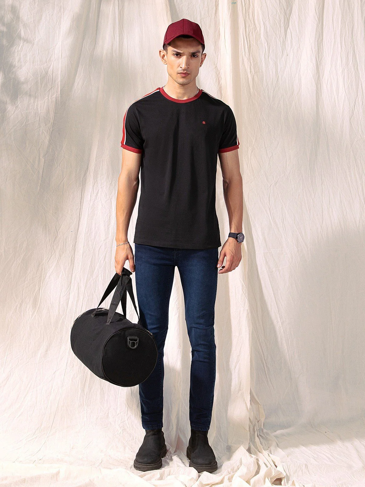 Men's Black Graphic Tee - EMTGT23-018 - Image 4