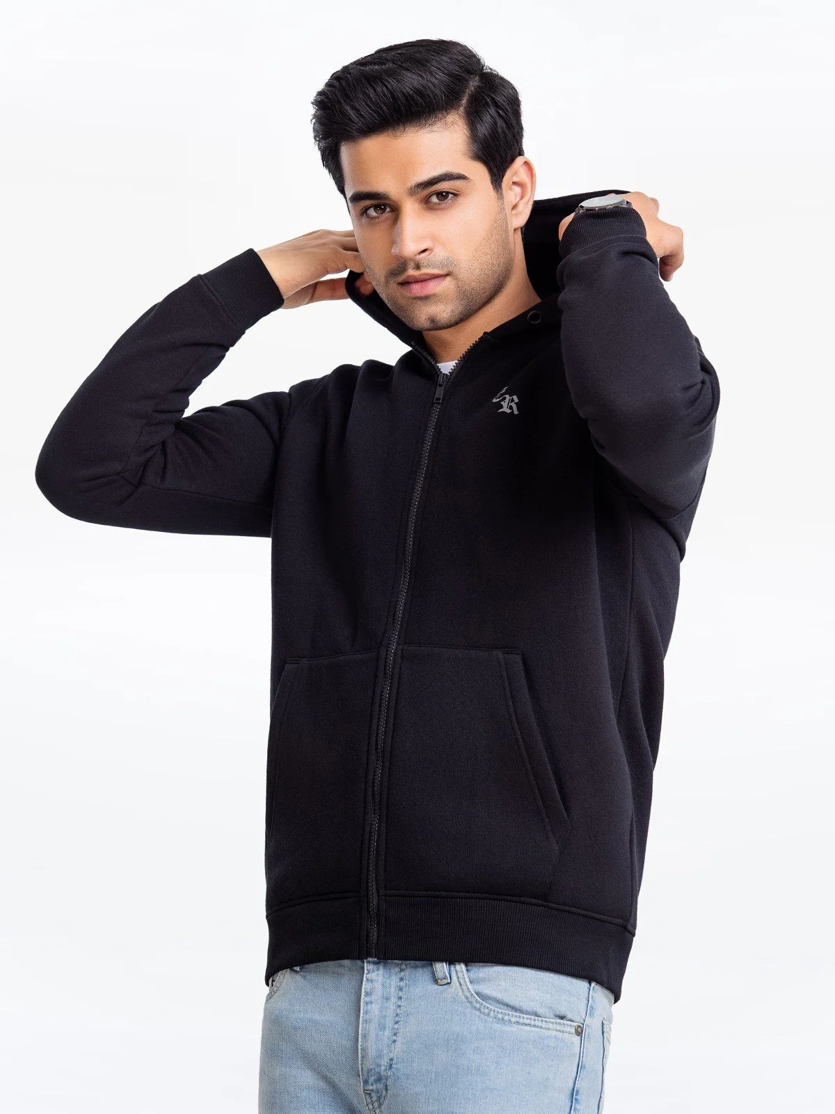 Men's Black Hoodie - EMTH23-003 - Image 4