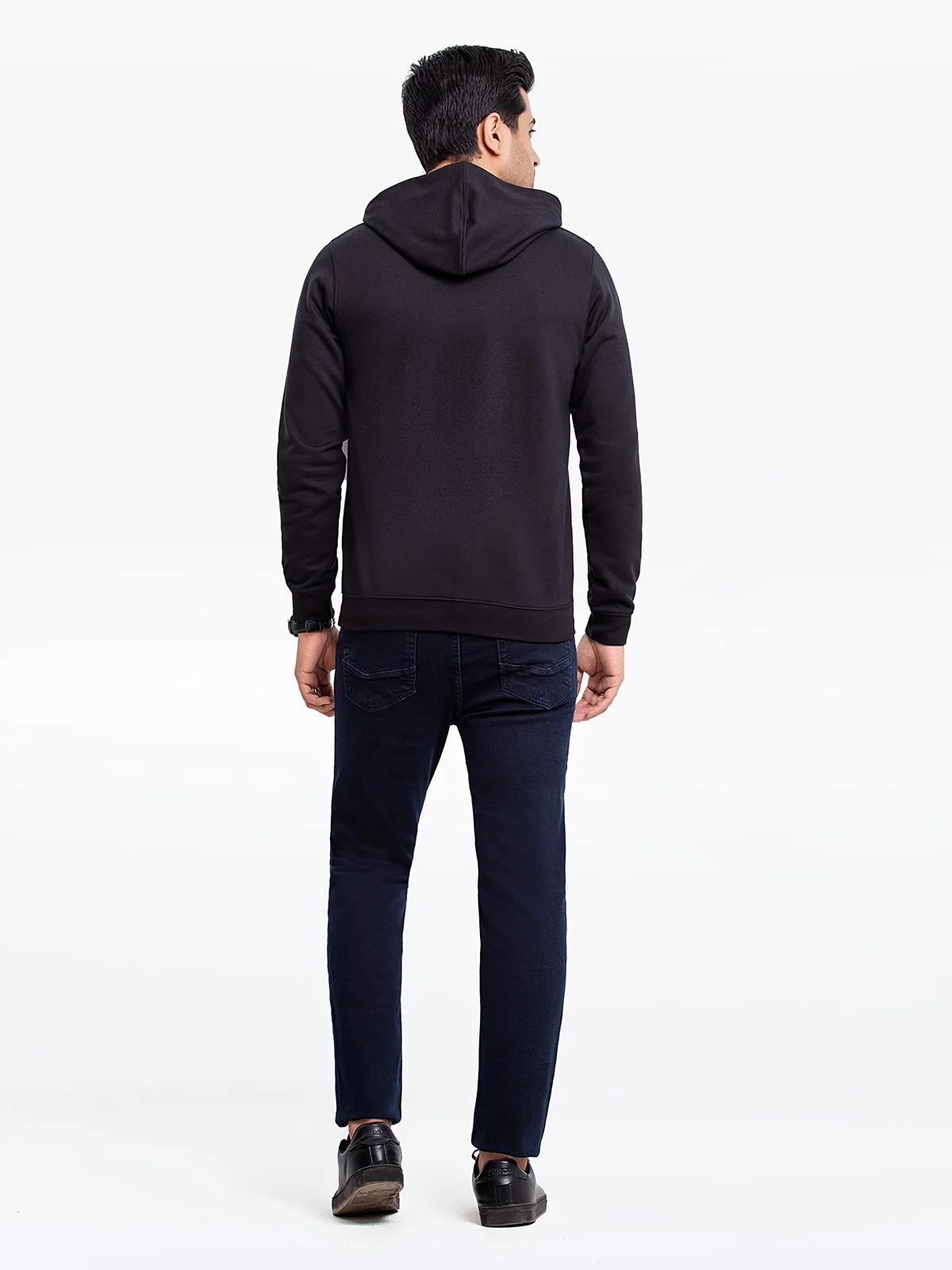 Men's Black Hoodie - EMTH23-005 - Image 4