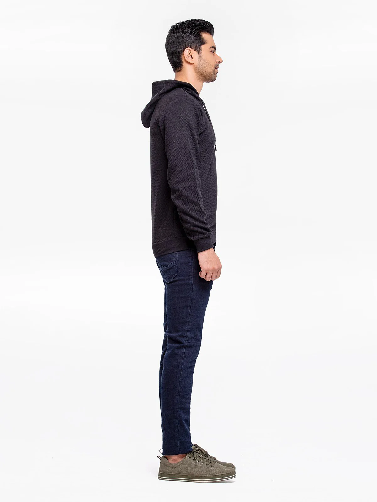 Men's Black Hoodie - EMTH23-009 - Image 5