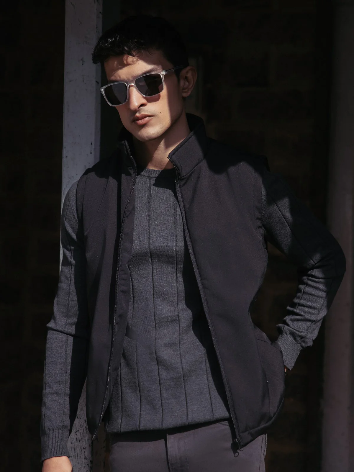 Men's Black Jacket - EMTJ23-006 - Image 3