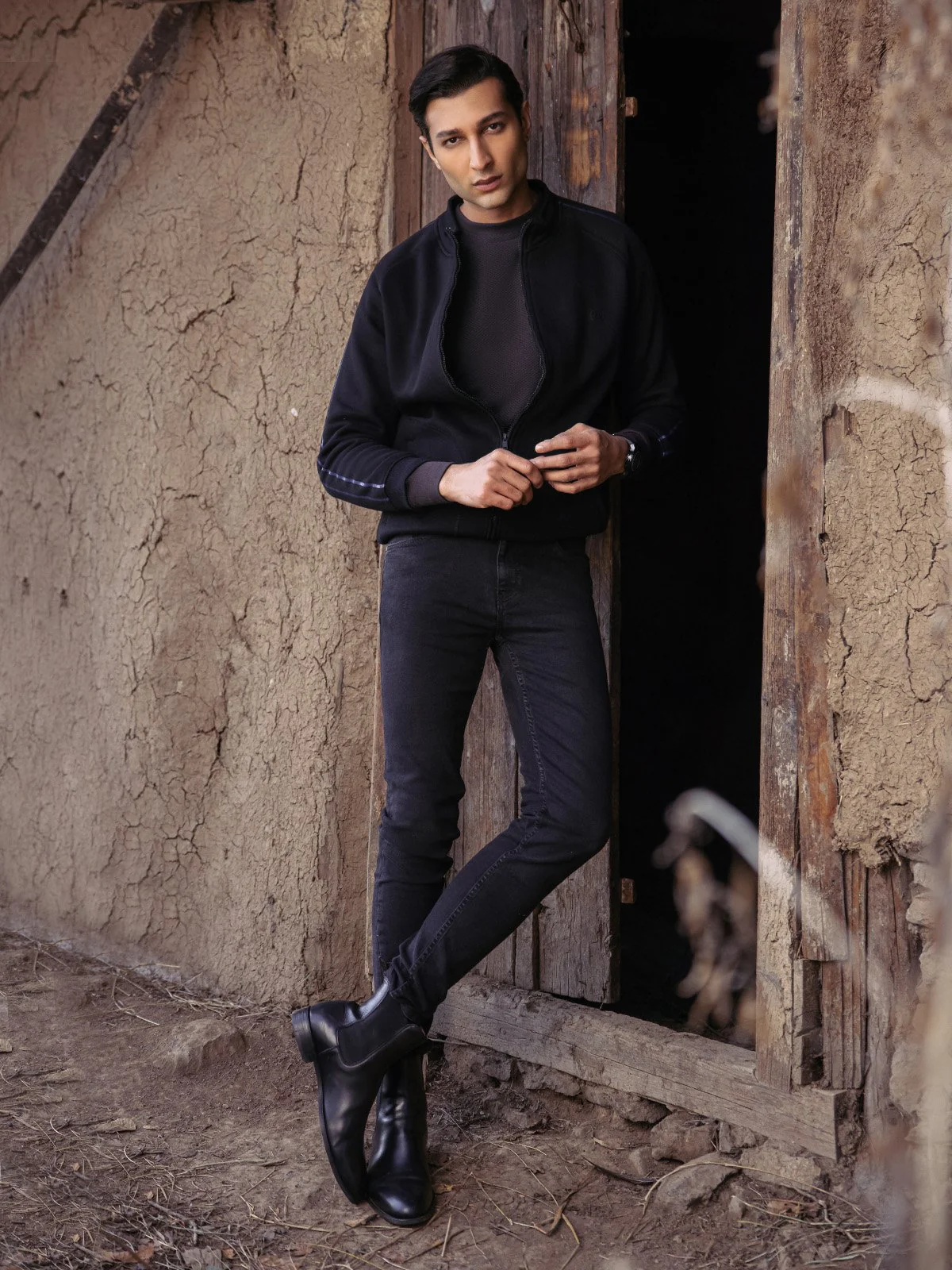 Men's Black Jacket - EMTJK23-001 - Image 2