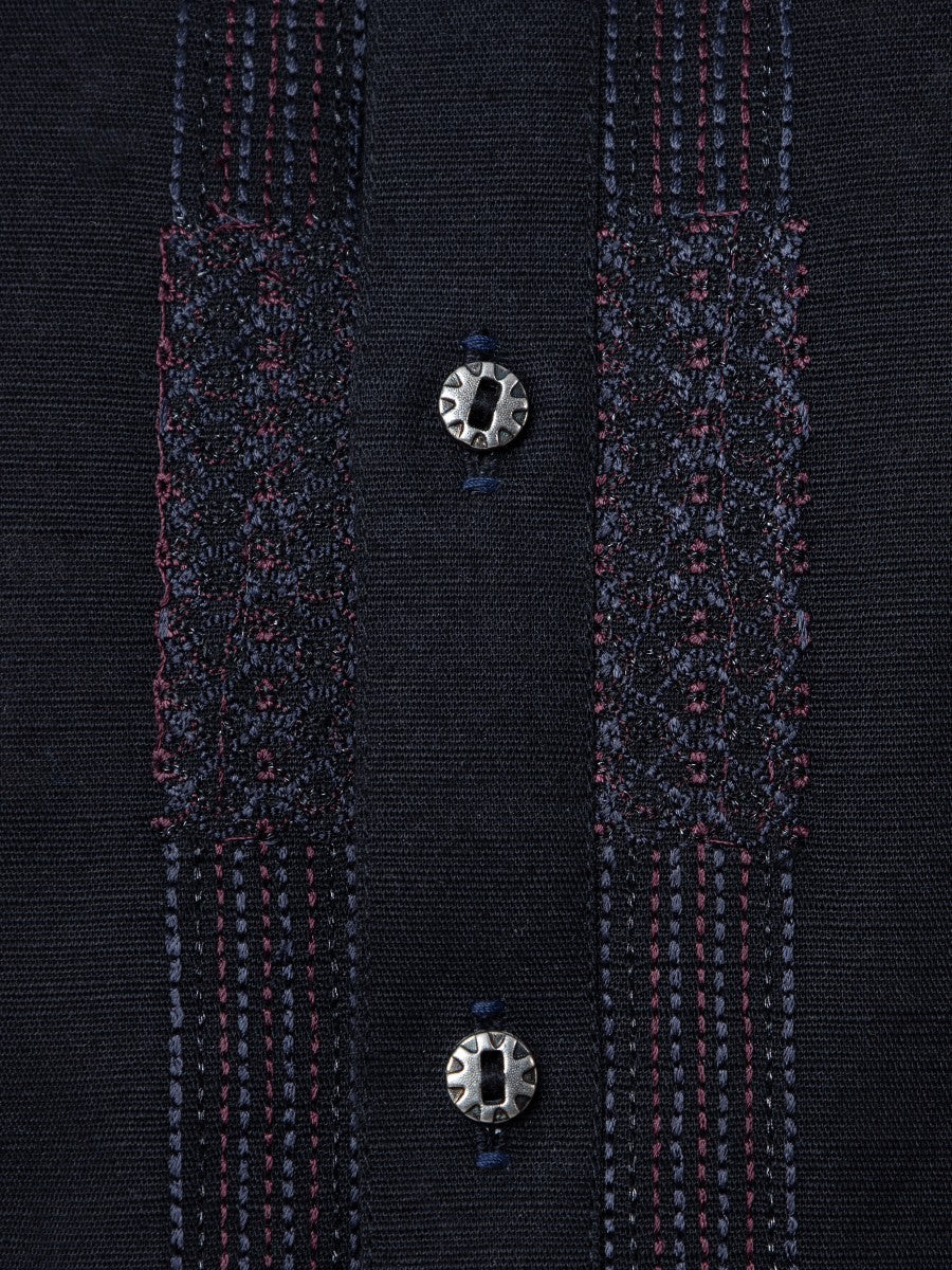 Men's Black Kurta - EMTK22S-99199 - Image 5
