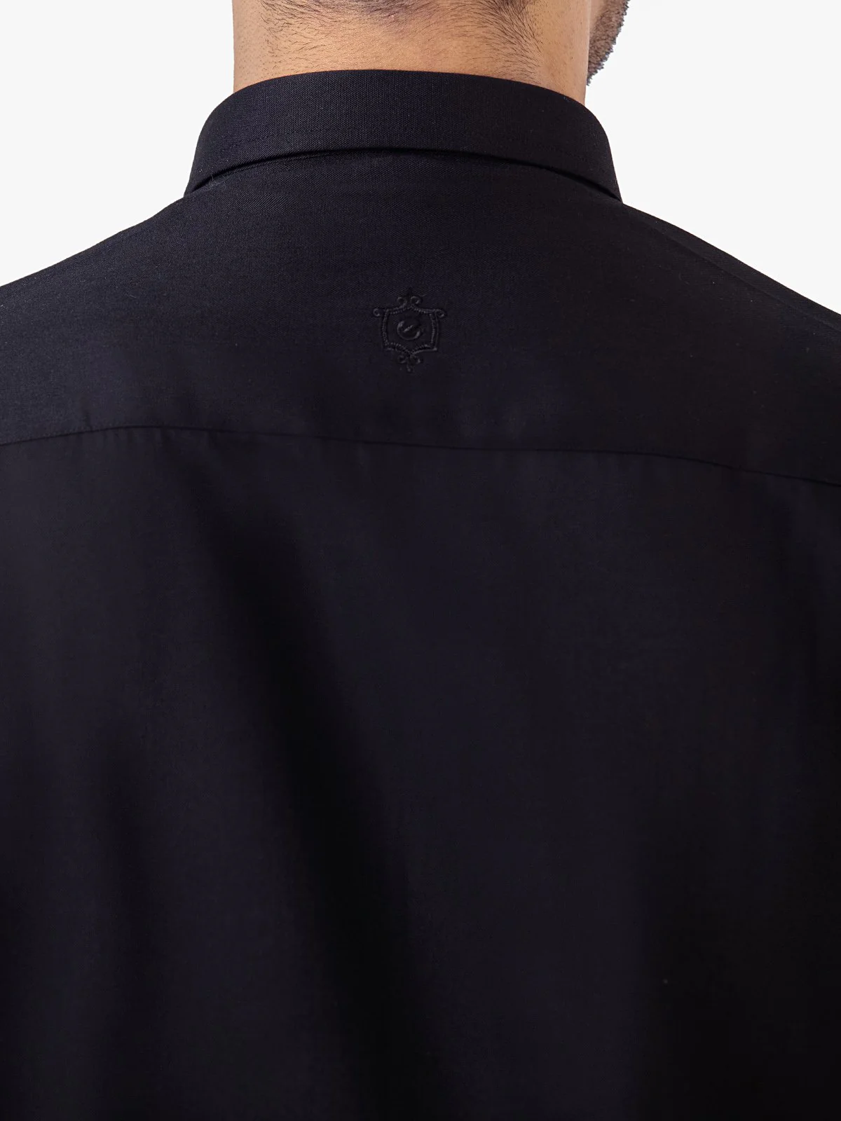 Men's Black Shalwar Kameez - EMTKS23-41036 - Image 4