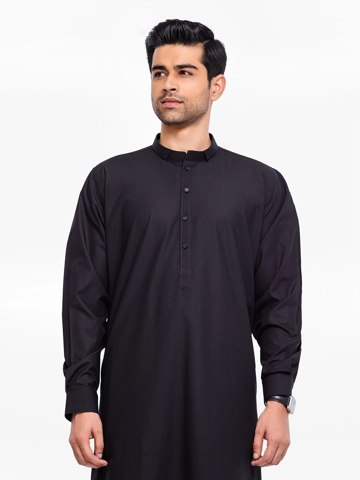 Men's Black Shalwar Kameez - EMTSW23-99380 - Image 2
