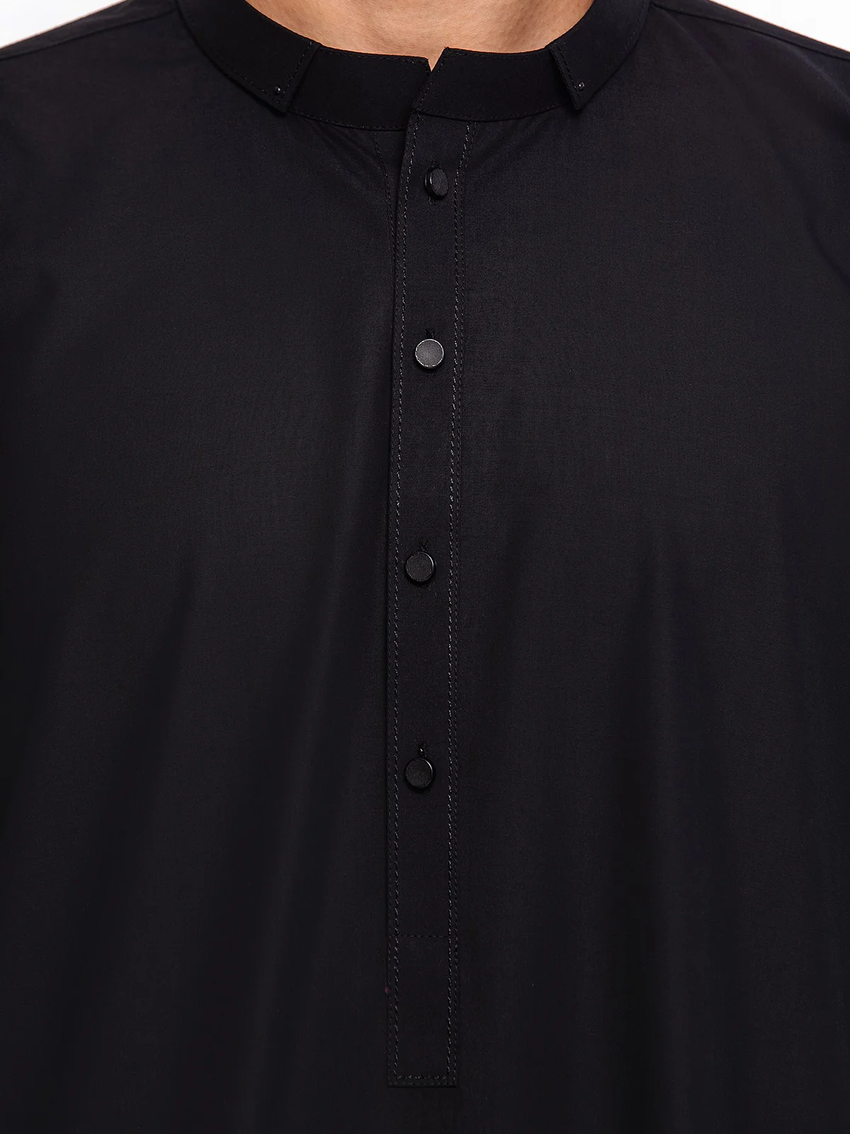 Men's Black Shalwar Kameez - EMTSW23-99380 - Image 4