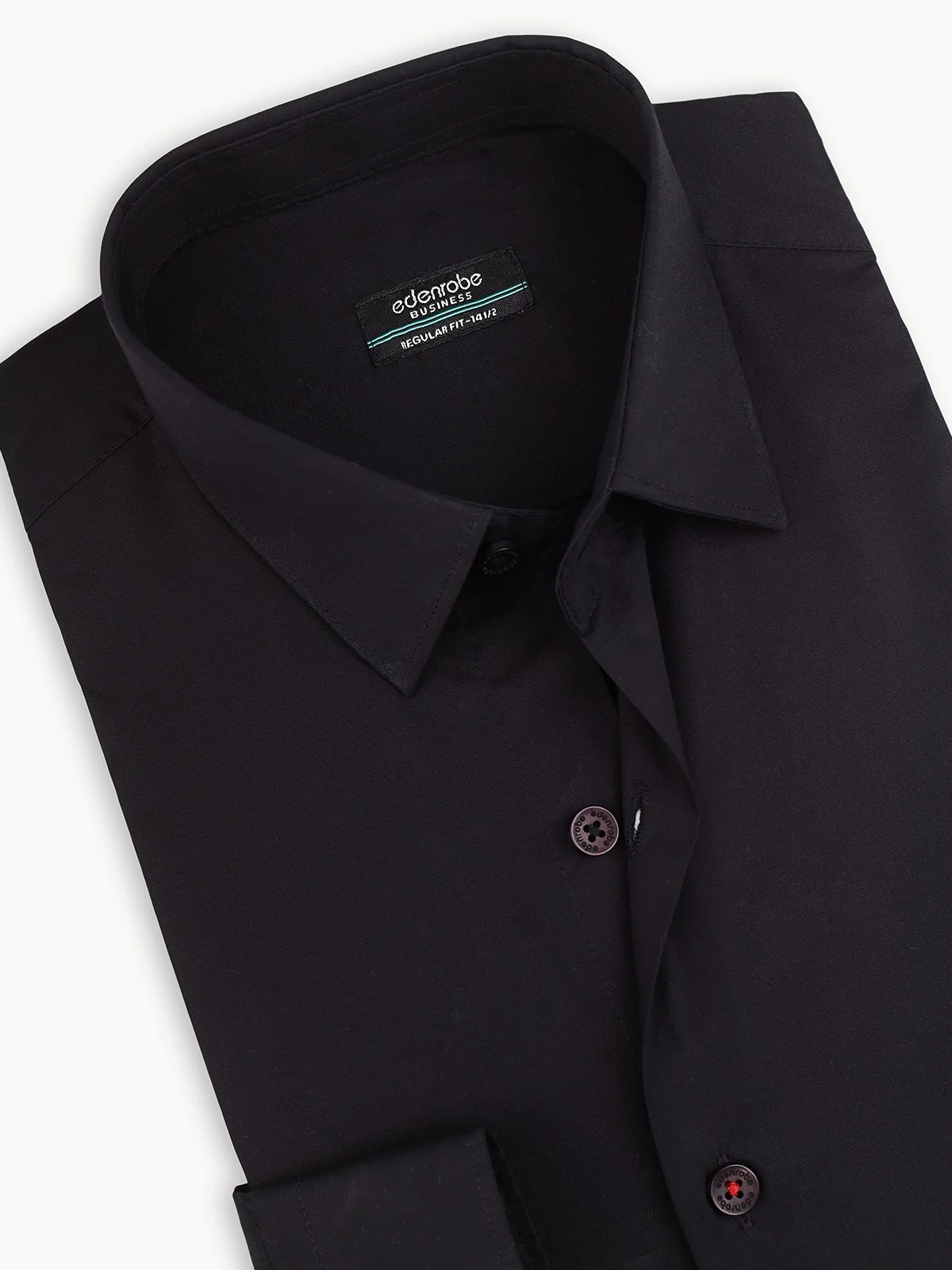 Men's Black Shirt Plain - EMTSB22-110 - Image 4